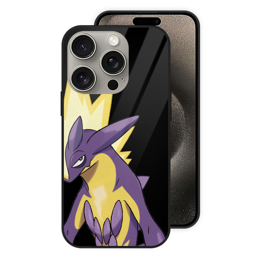 ポケットモンスター Pokémon 【iPhone15Pro対応】スマホケース 耐衝撃＆黄変防止 背面ガラス