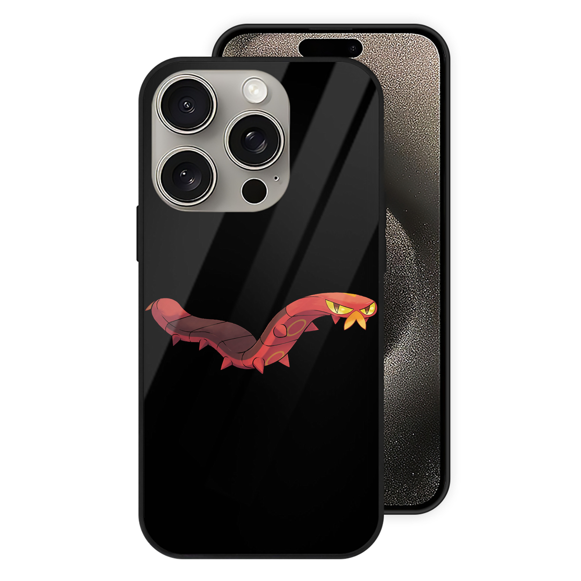 （画像用） ポケットモンスター Pokémon 【iPhone15Pro対応】スマホケース 耐衝撃＆黄変防止 背面ガラス