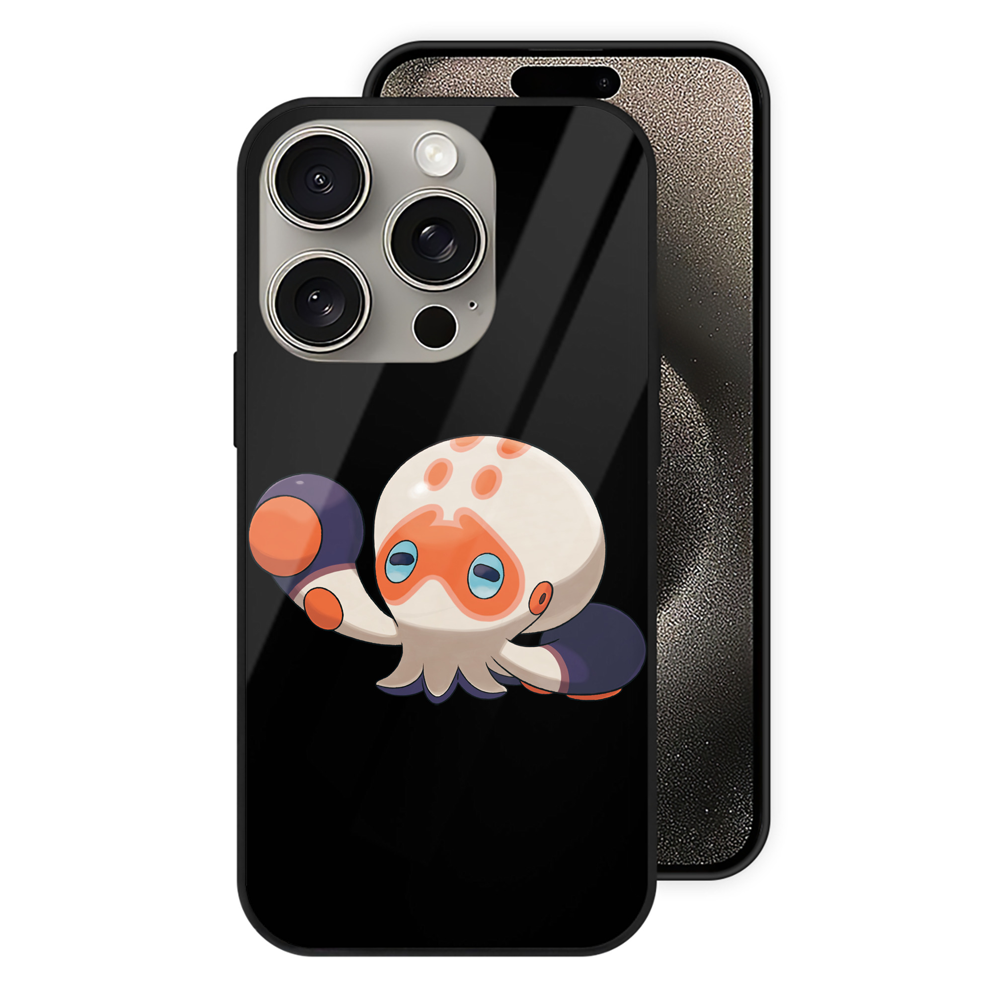 （画像用） ポケットモンスター Pokémon 【iPhone15Pro対応】スマホケース 耐衝撃＆黄変防止 背面ガラス