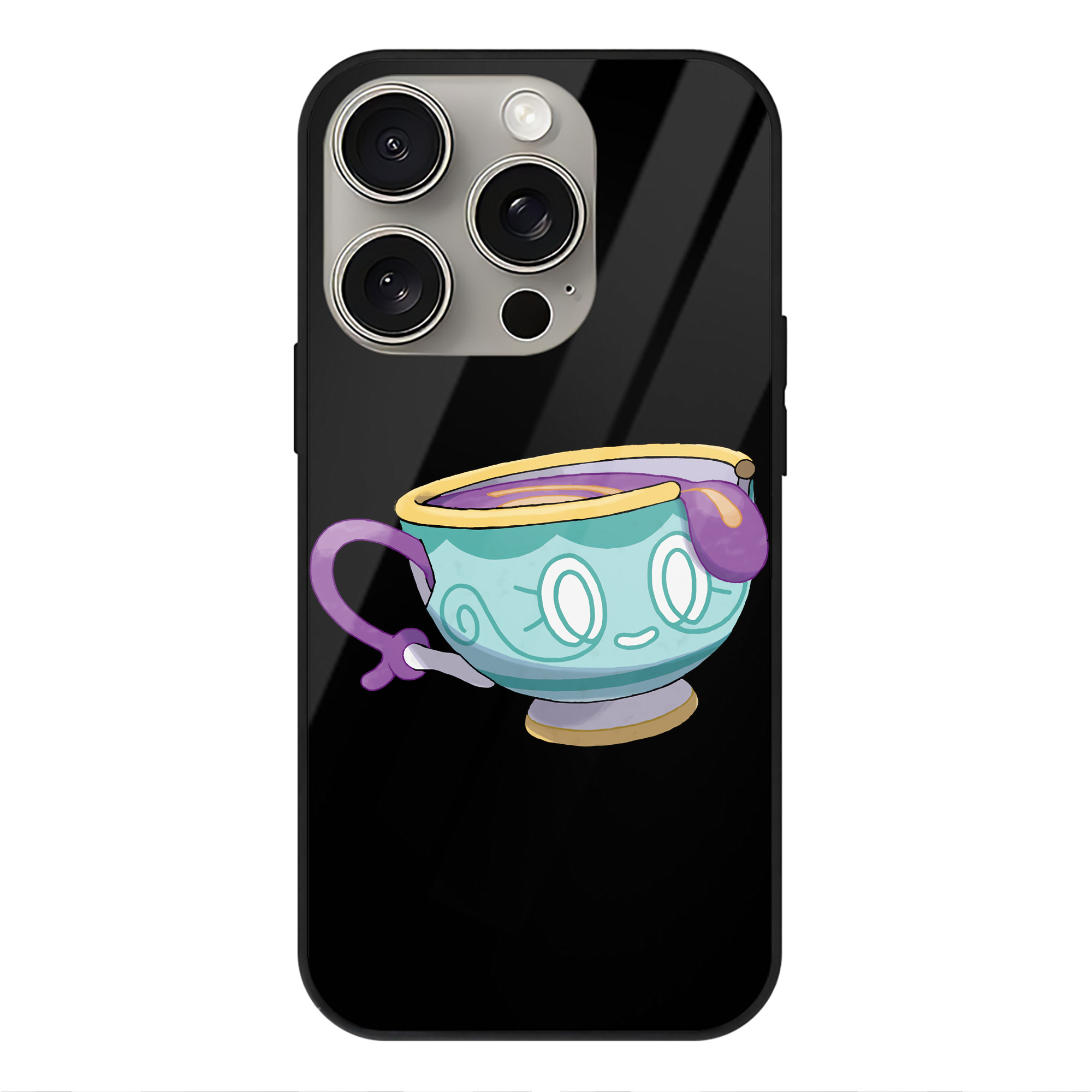 （画像用） ポケットモンスター Pokémon 【iPhone15Pro対応】スマホケース 耐衝撃＆黄変防止 背面ガラス