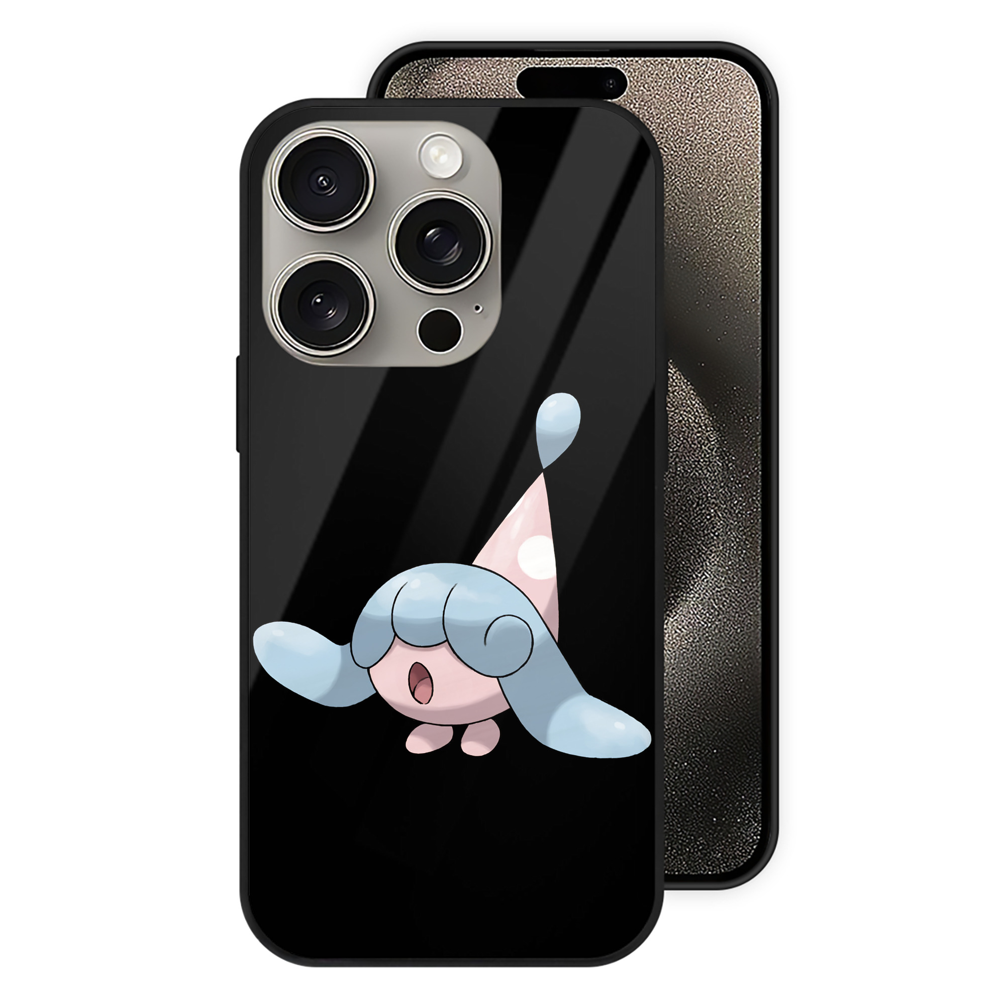 （画像用） ポケットモンスター Pokémon 【iPhone15Pro対応】スマホケース 耐衝撃＆黄変防止 背面ガラス