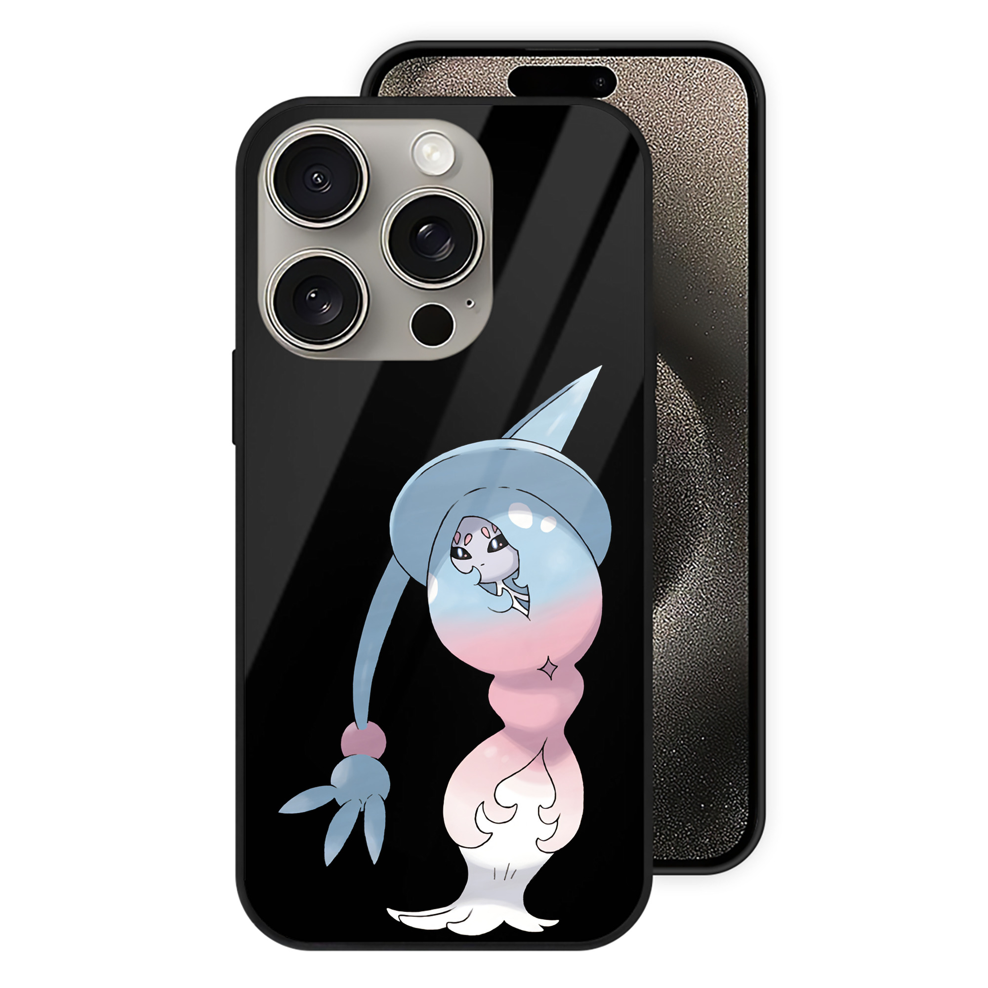 ポケットモンスター Pokémon 【iPhone15Pro対応】スマホケース 耐衝撃＆黄変防止 背面ガラス