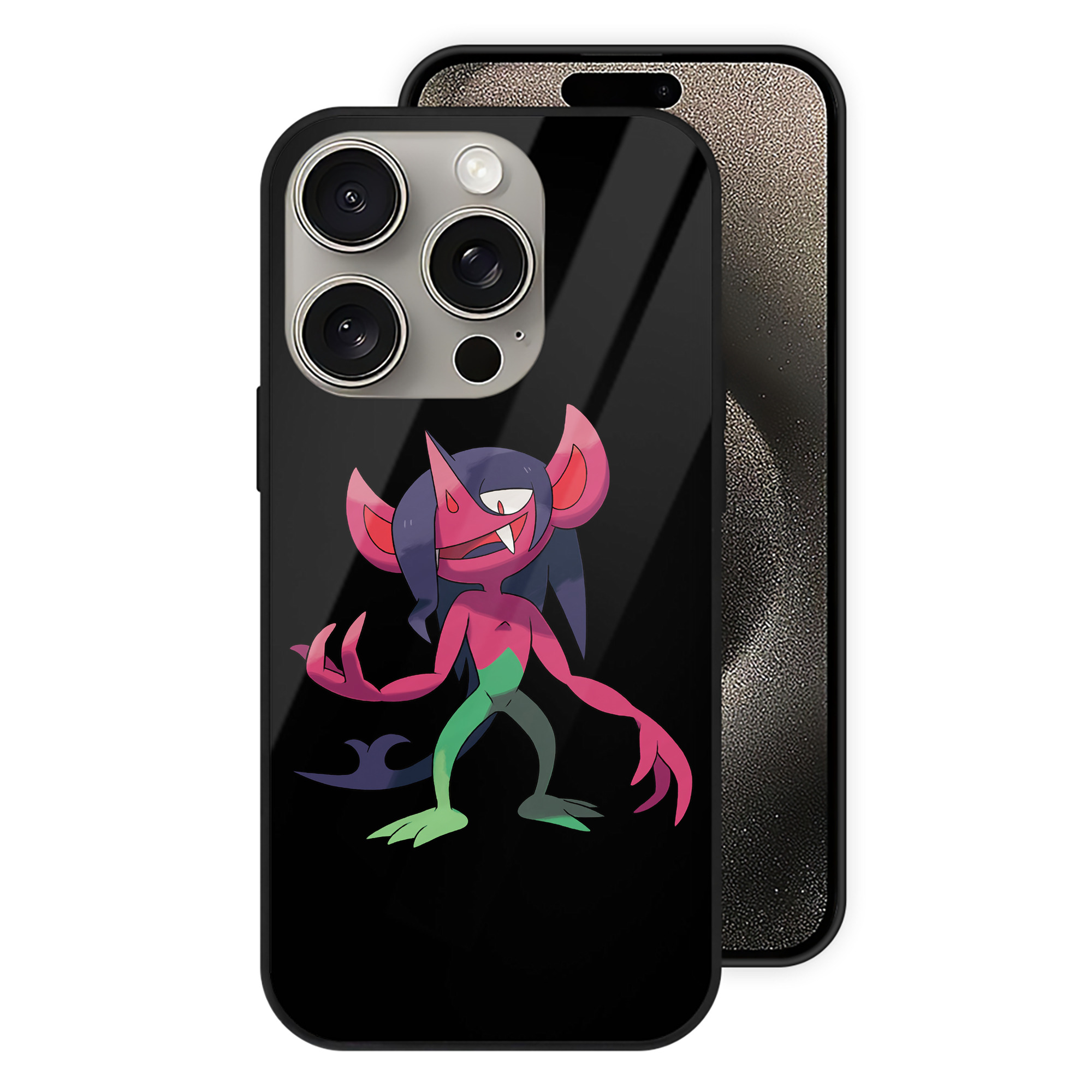 （画像用） ポケットモンスター Pokémon 【iPhone15Pro対応】スマホケース 耐衝撃＆黄変防止 背面ガラス