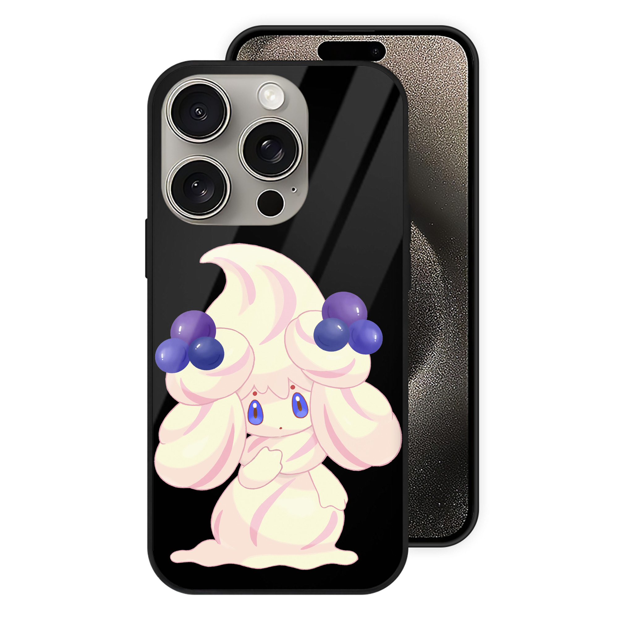 ポケットモンスター Pokémon 【iPhone15Pro対応】スマホケース 耐衝撃＆黄変防止 背面ガラス