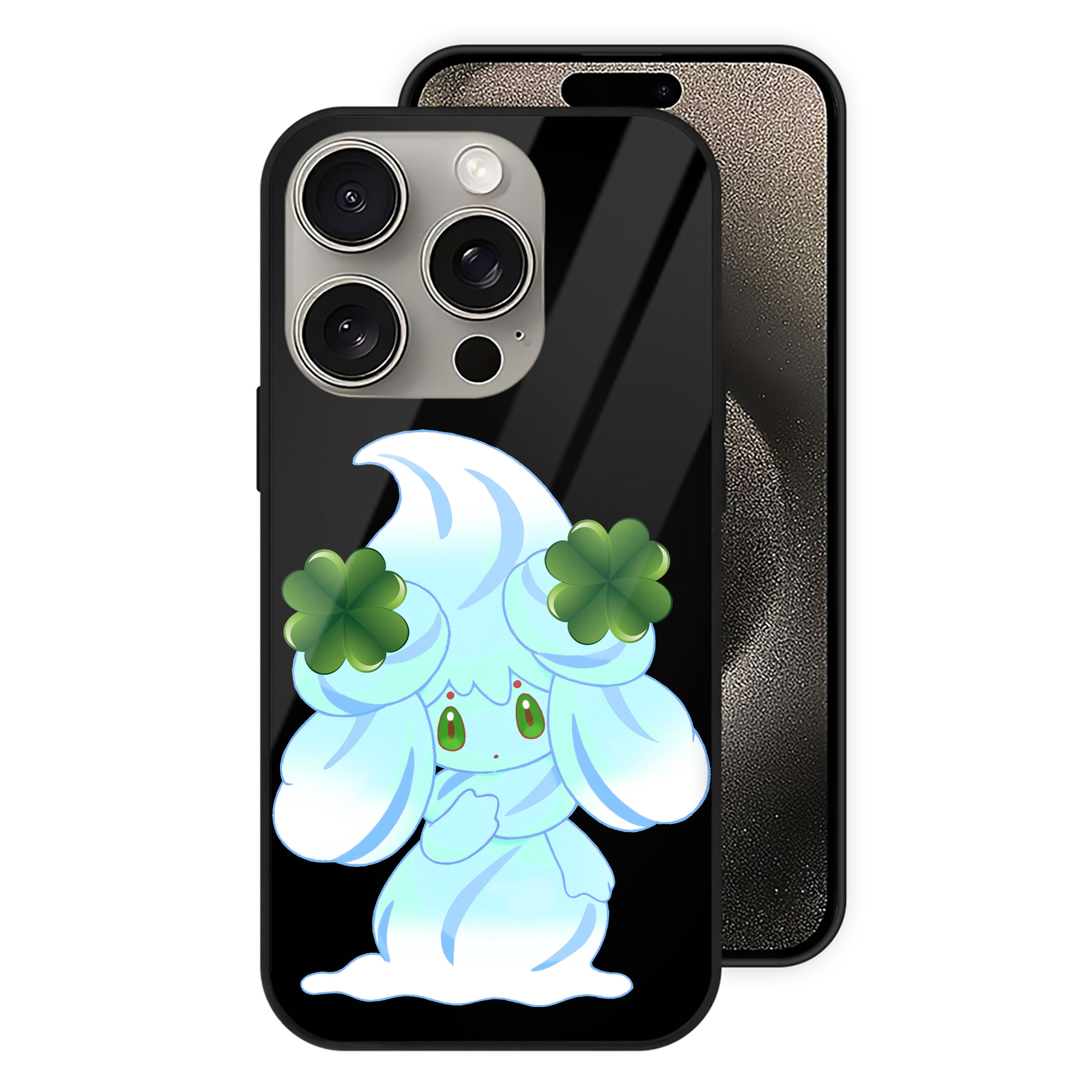 （画像用） ポケットモンスター Pokémon 【iPhone15Pro対応】スマホケース 耐衝撃＆黄変防止 背面ガラス