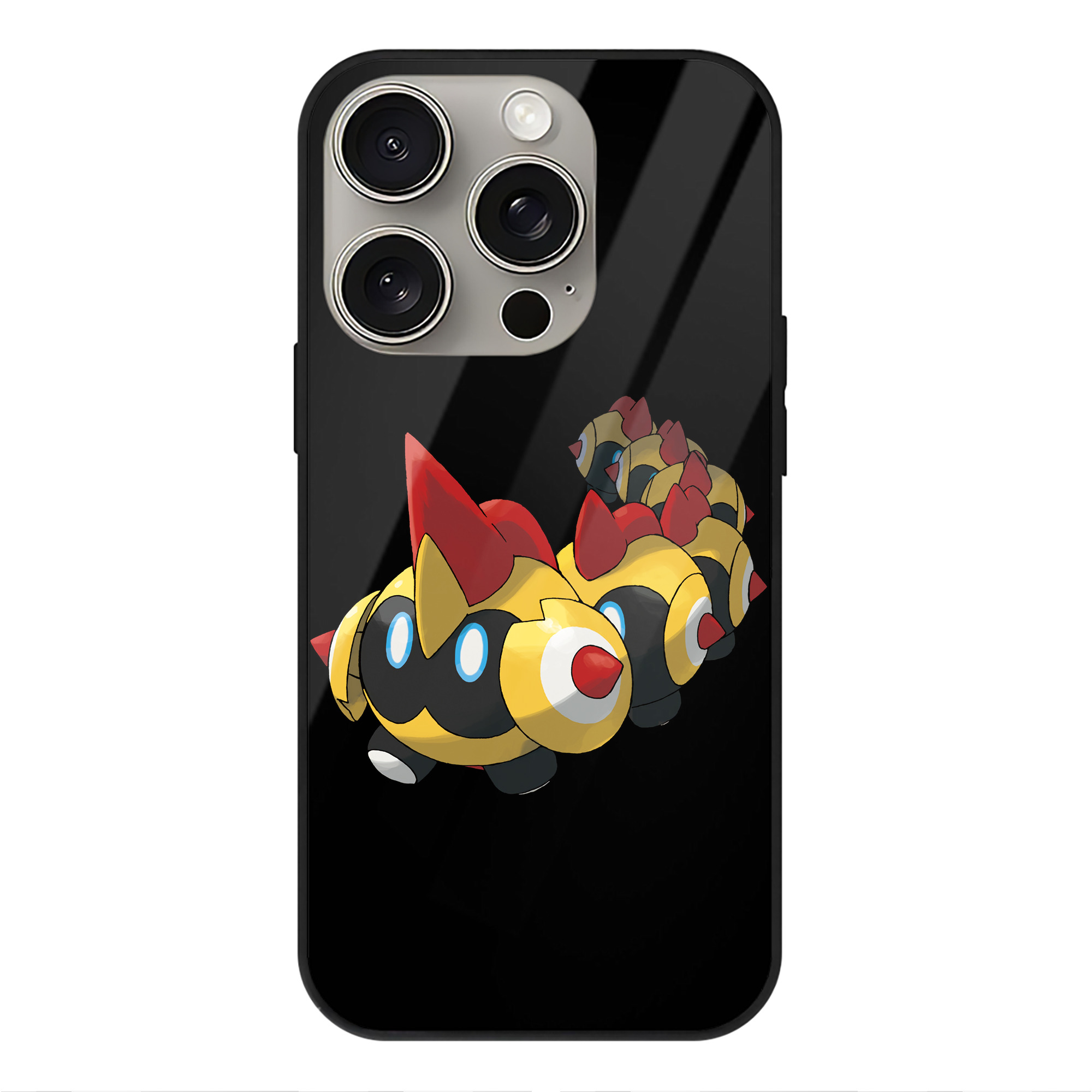 （画像用） ポケットモンスター Pokémon 【iPhone15Pro対応】スマホケース 耐衝撃＆黄変防止 背面ガラス