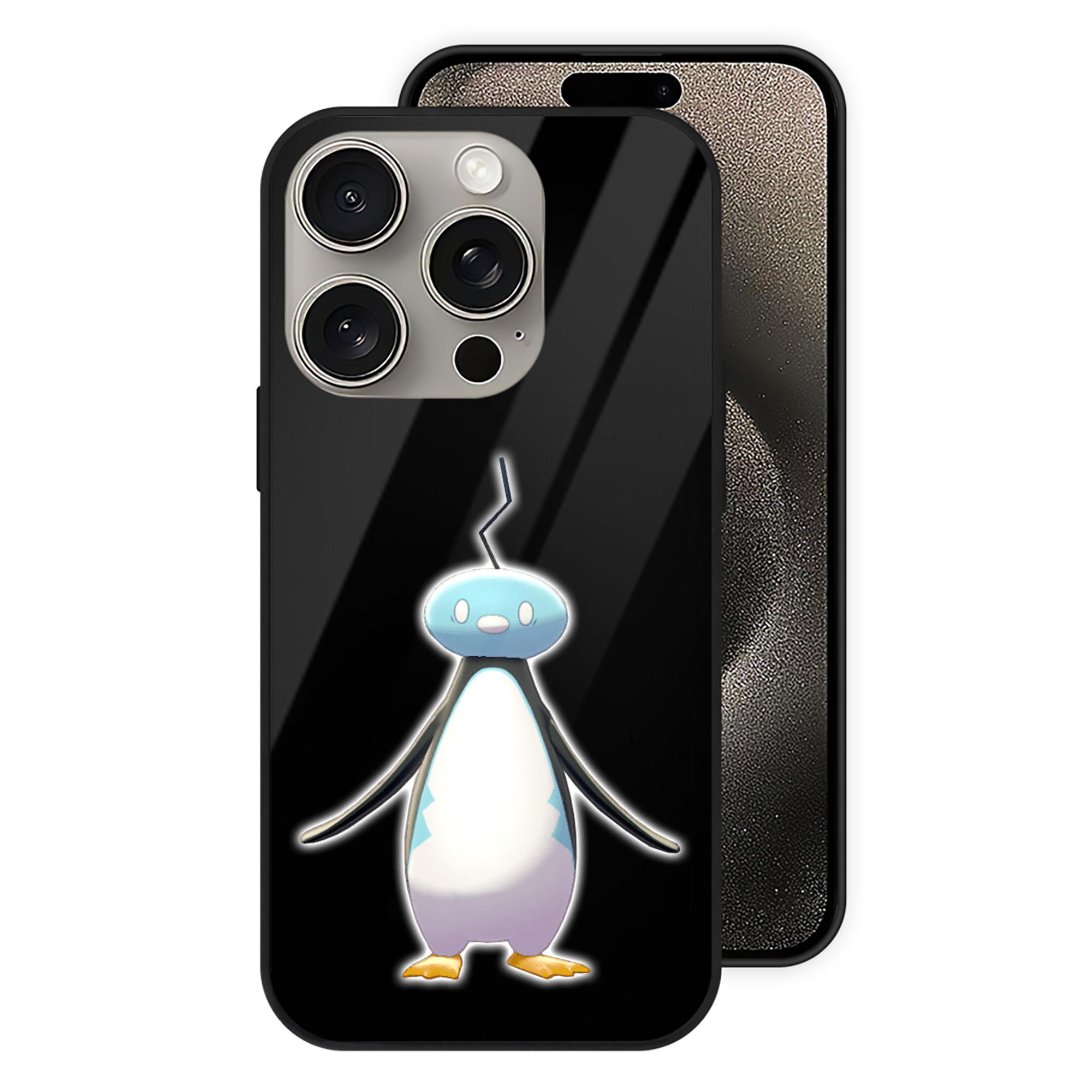 （画像用） ポケットモンスター Pokémon 【iPhone15Pro対応】スマホケース 耐衝撃＆黄変防止 背面ガラス