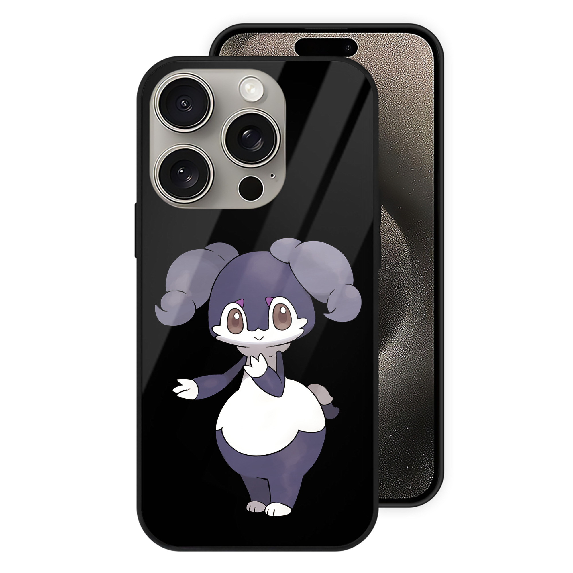 （画像用） ポケットモンスター Pokémon 【iPhone15Pro対応】スマホケース 耐衝撃＆黄変防止 背面ガラス