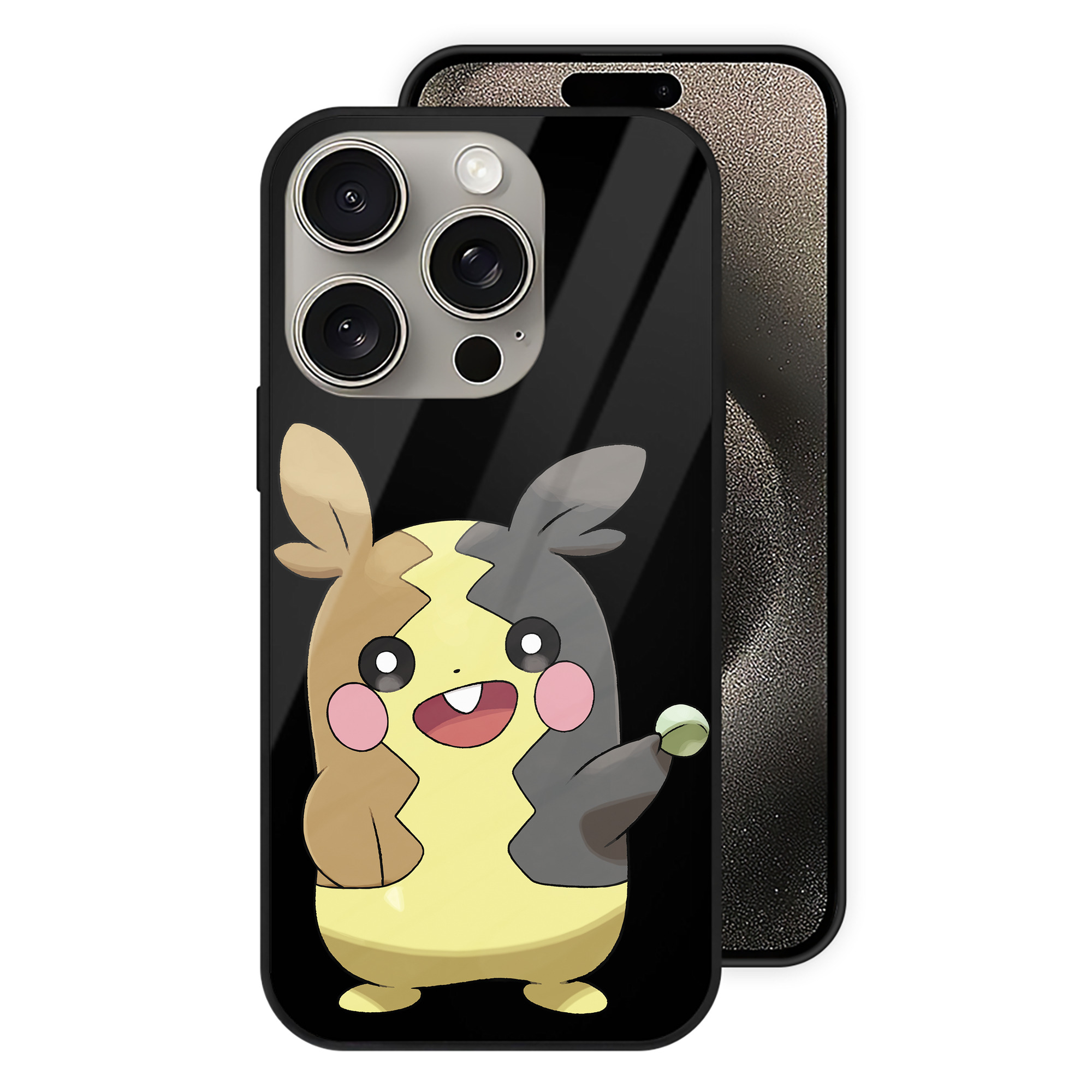 （画像用） ポケットモンスター Pokémon 【iPhone15Pro対応】スマホケース 耐衝撃＆黄変防止 背面ガラス