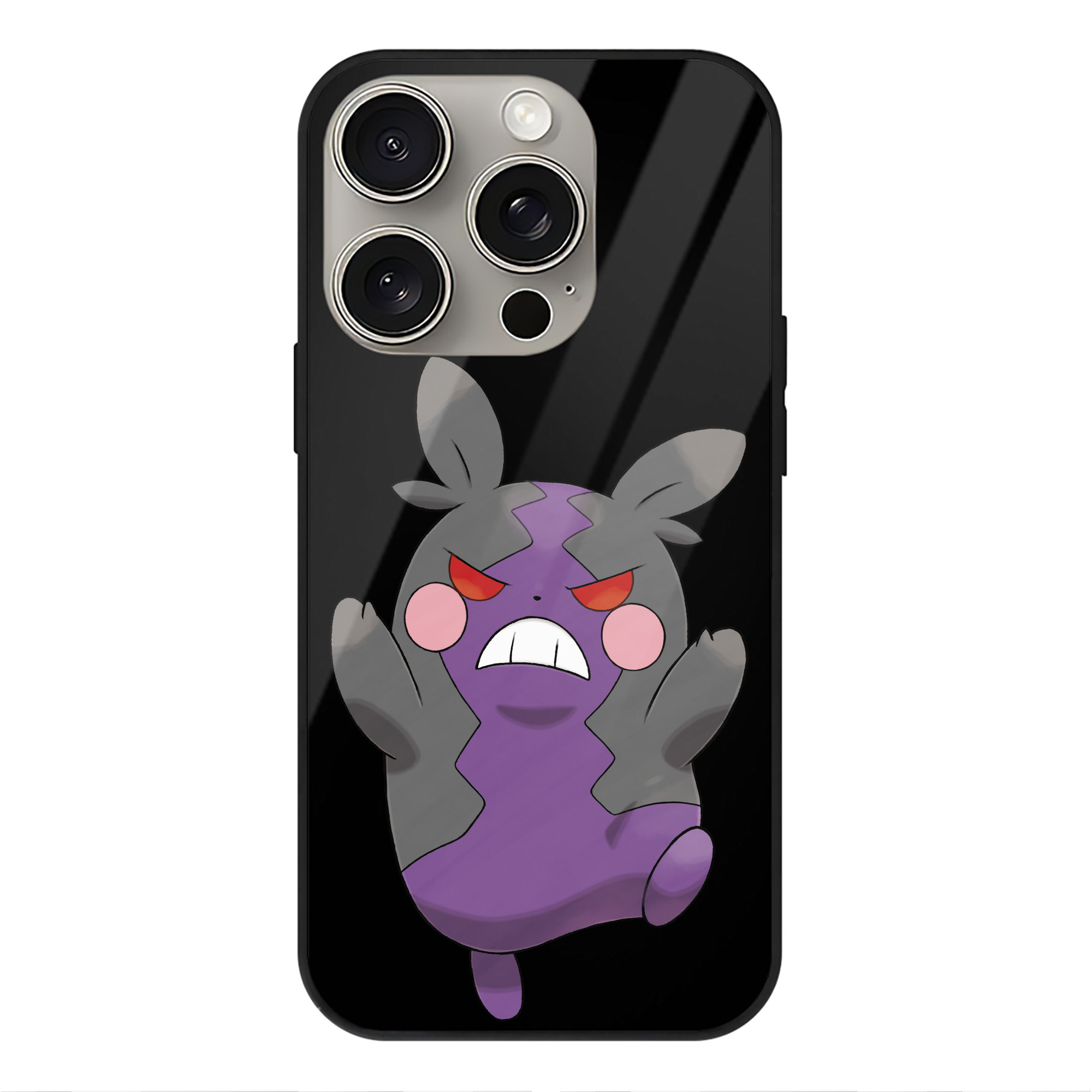 （画像用） ポケットモンスター Pokémon 【iPhone15Pro対応】スマホケース 耐衝撃＆黄変防止 背面ガラス