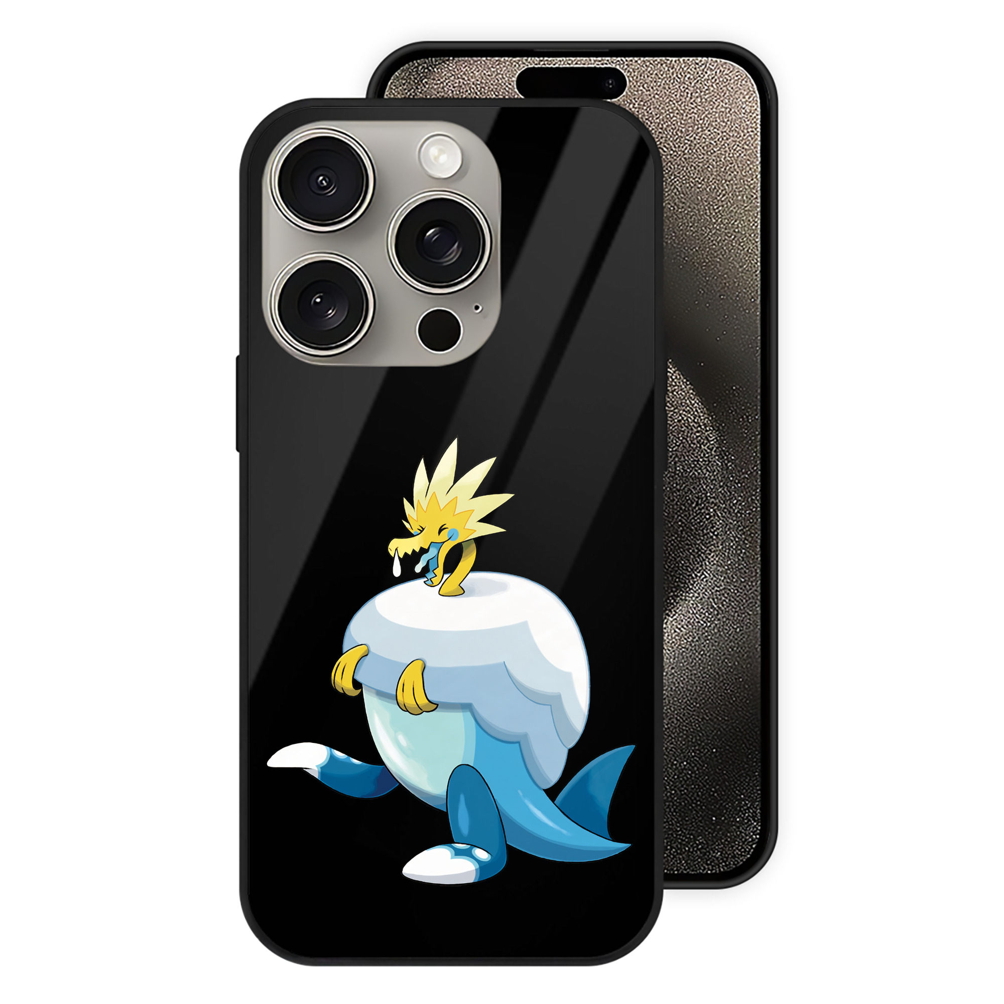 （画像用） ポケットモンスター Pokémon 【iPhone15Pro対応】スマホケース 耐衝撃＆黄変防止 背面ガラス