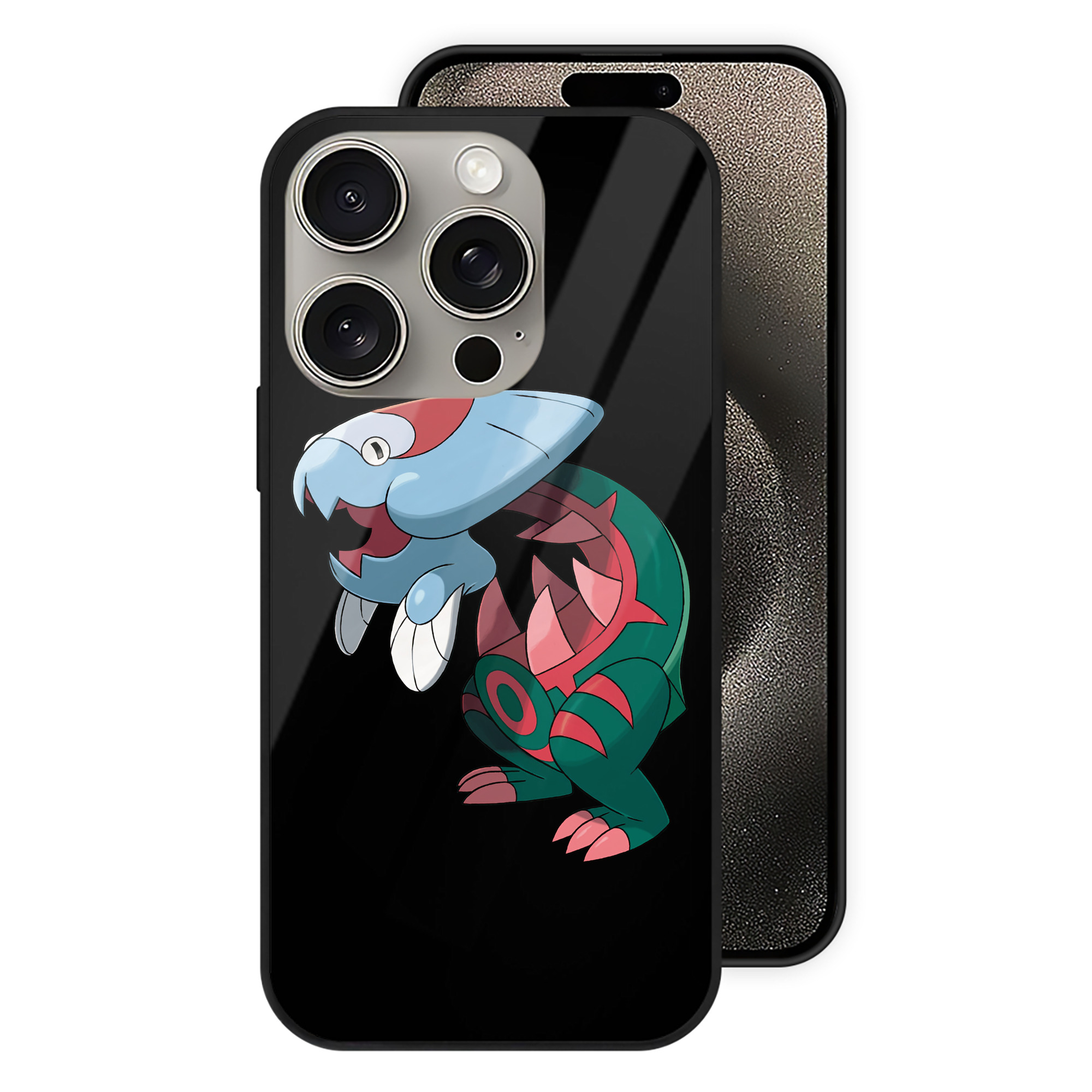 （画像用） ポケットモンスター Pokémon 【iPhone15Pro対応】スマホケース 耐衝撃＆黄変防止 背面ガラス