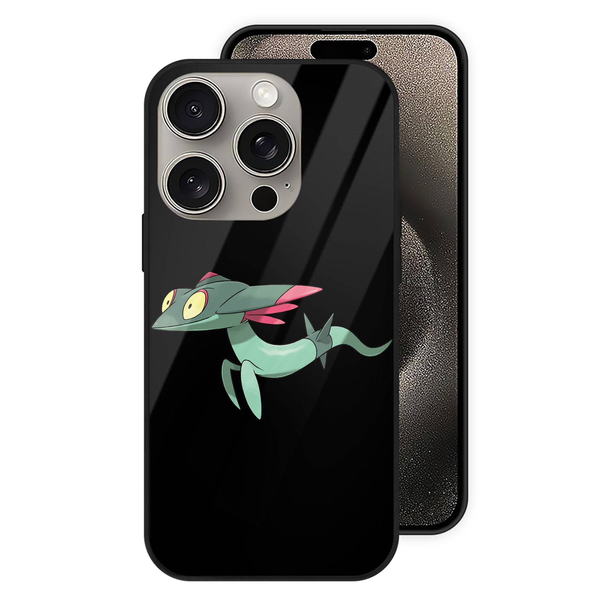 （画像用） ポケットモンスター Pokémon 【iPhone15Pro対応】スマホケース 耐衝撃＆黄変防止 背面ガラス