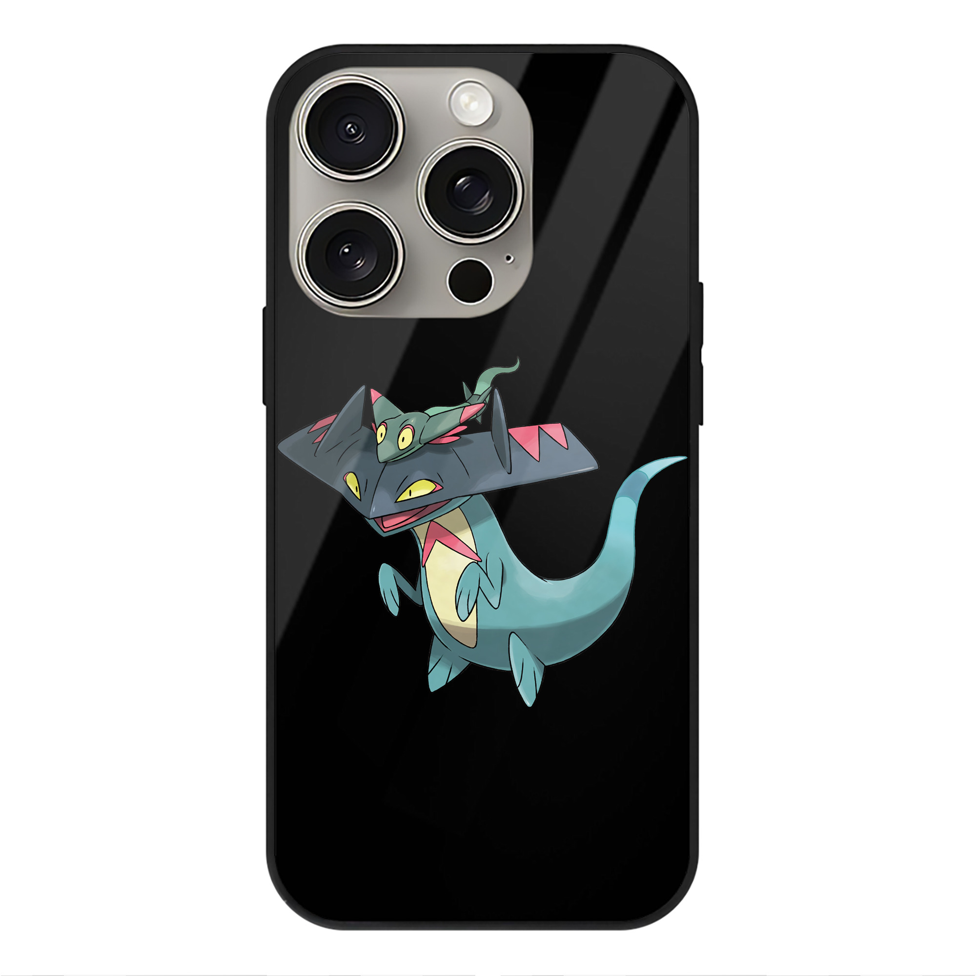 （画像用） ポケットモンスター Pokémon 【iPhone15Pro対応】スマホケース 耐衝撃＆黄変防止 背面ガラス