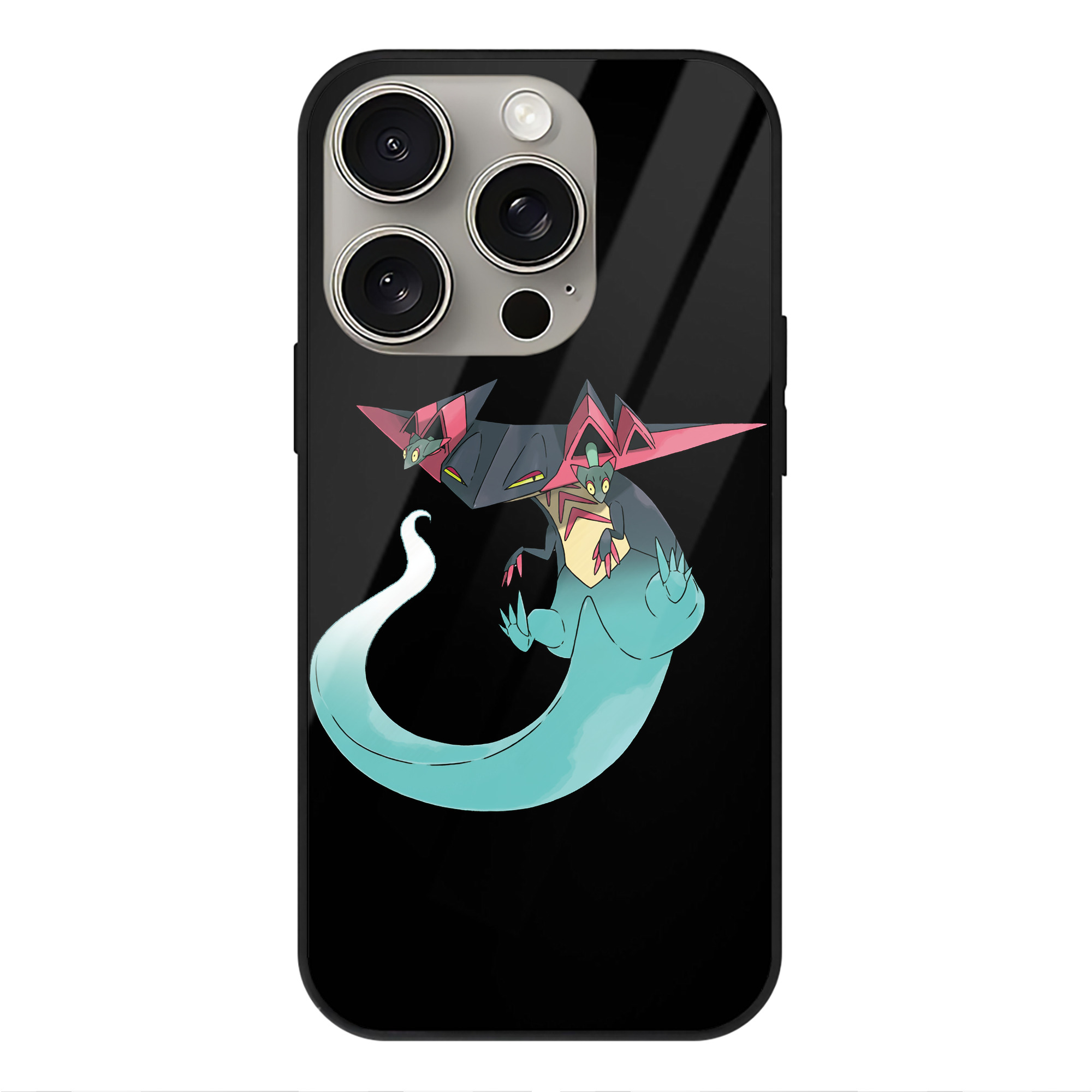 （画像用） ポケットモンスター Pokémon 【iPhone15Pro対応】スマホケース 耐衝撃＆黄変防止 背面ガラス
