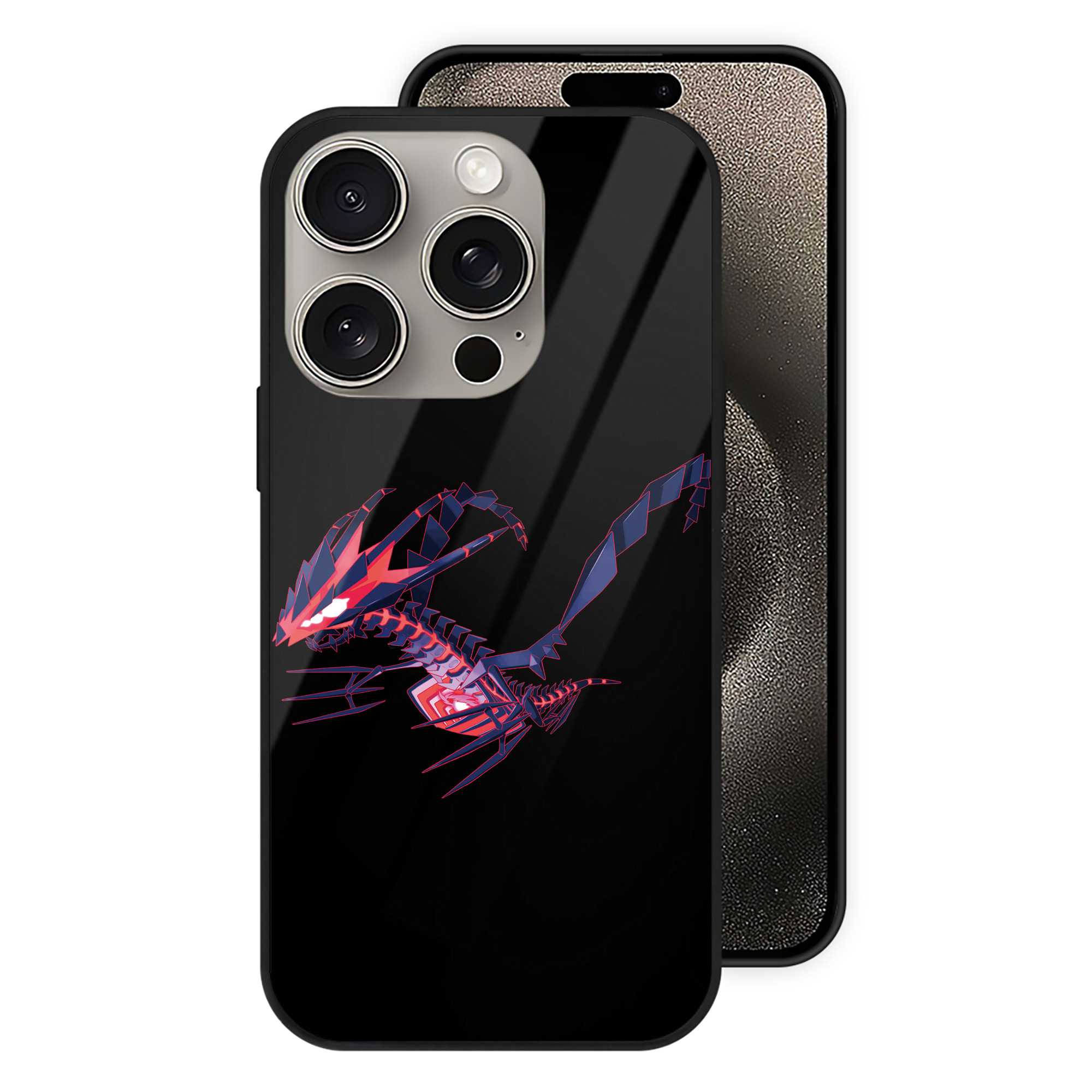 （画像用） ポケットモンスター Pokémon 【iPhone15Pro対応】スマホケース 耐衝撃＆黄変防止 背面ガラス