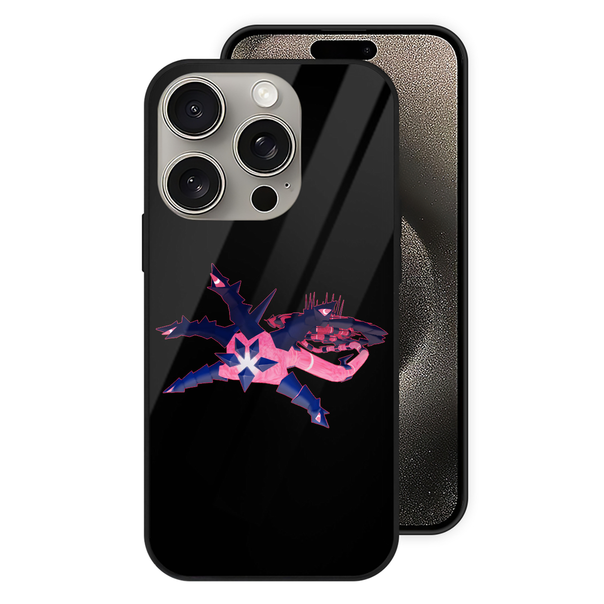 （画像用） ポケットモンスター Pokémon 【iPhone15Pro対応】スマホケース 耐衝撃＆黄変防止 背面ガラス