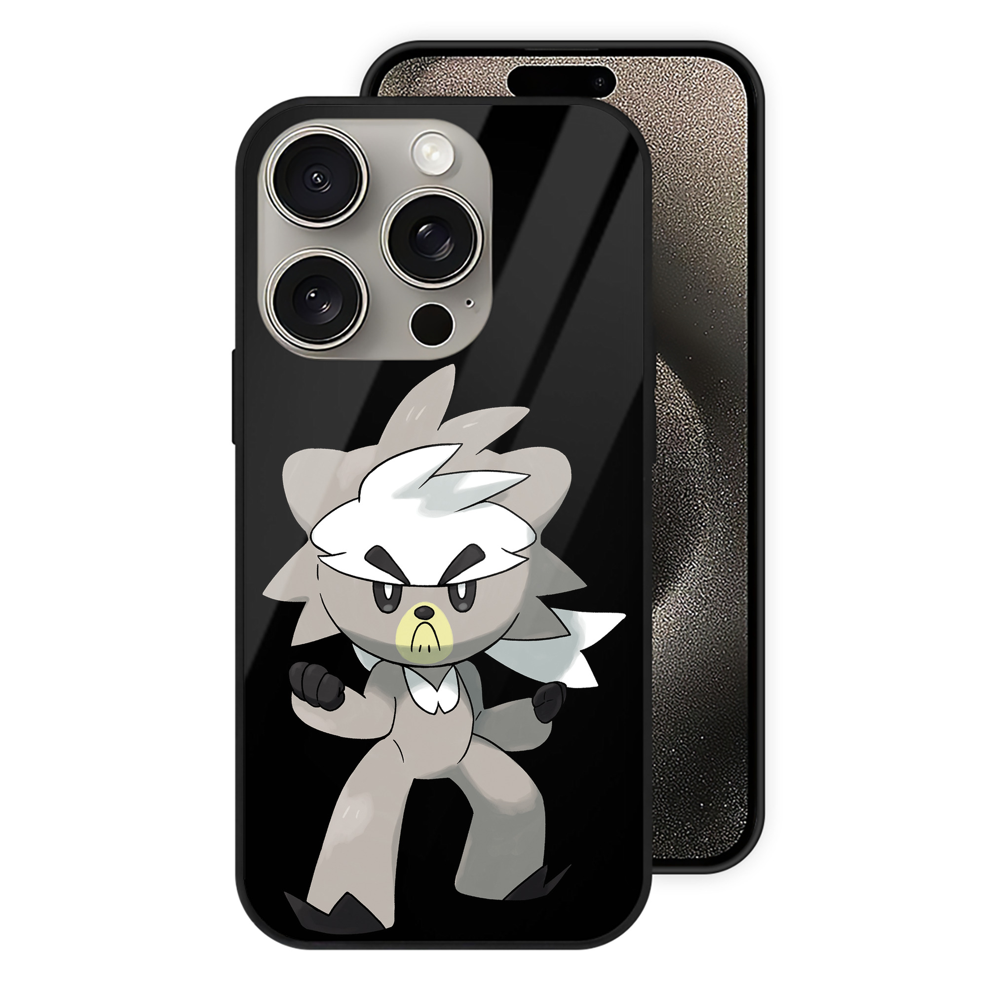 （画像用） ポケットモンスター Pokémon 【iPhone15Pro対応】スマホケース 耐衝撃＆黄変防止 背面ガラス