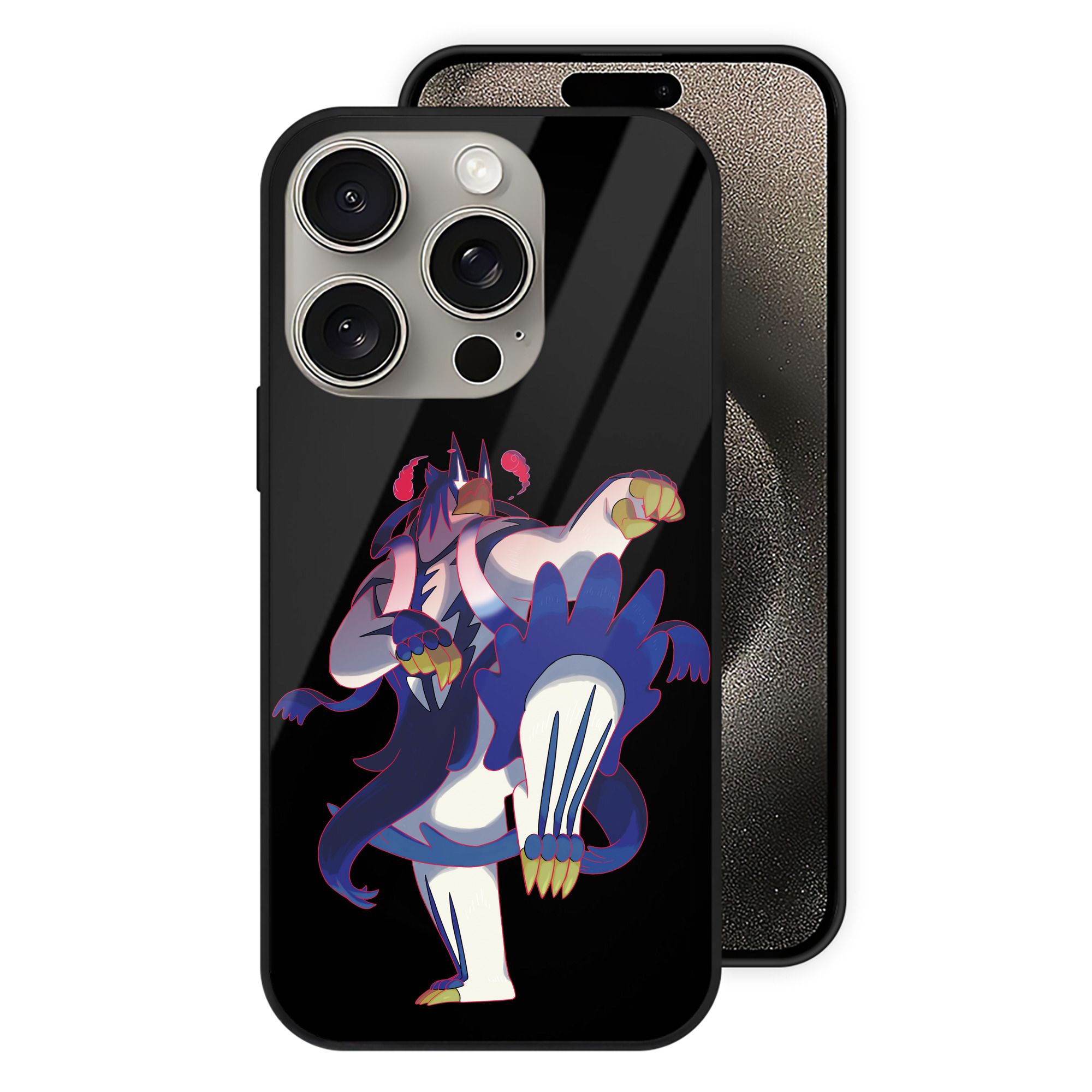 （画像用） ポケットモンスター Pokémon 【iPhone15Pro対応】スマホケース 耐衝撃＆黄変防止 背面ガラス
