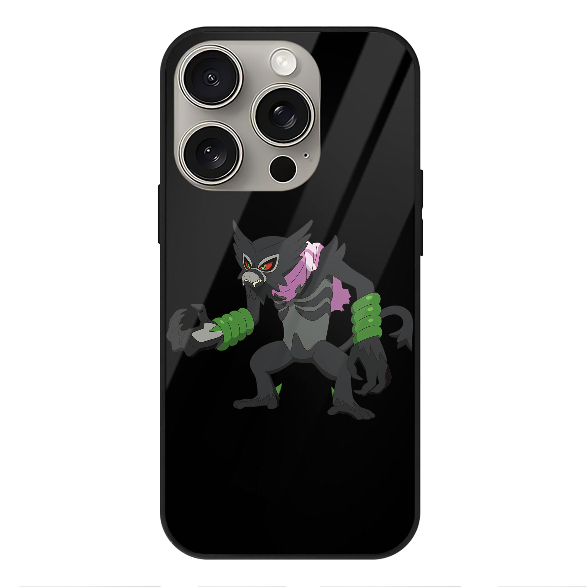 （画像用） ポケットモンスター Pokémon 【iPhone15Pro対応】スマホケース 耐衝撃＆黄変防止 背面ガラス