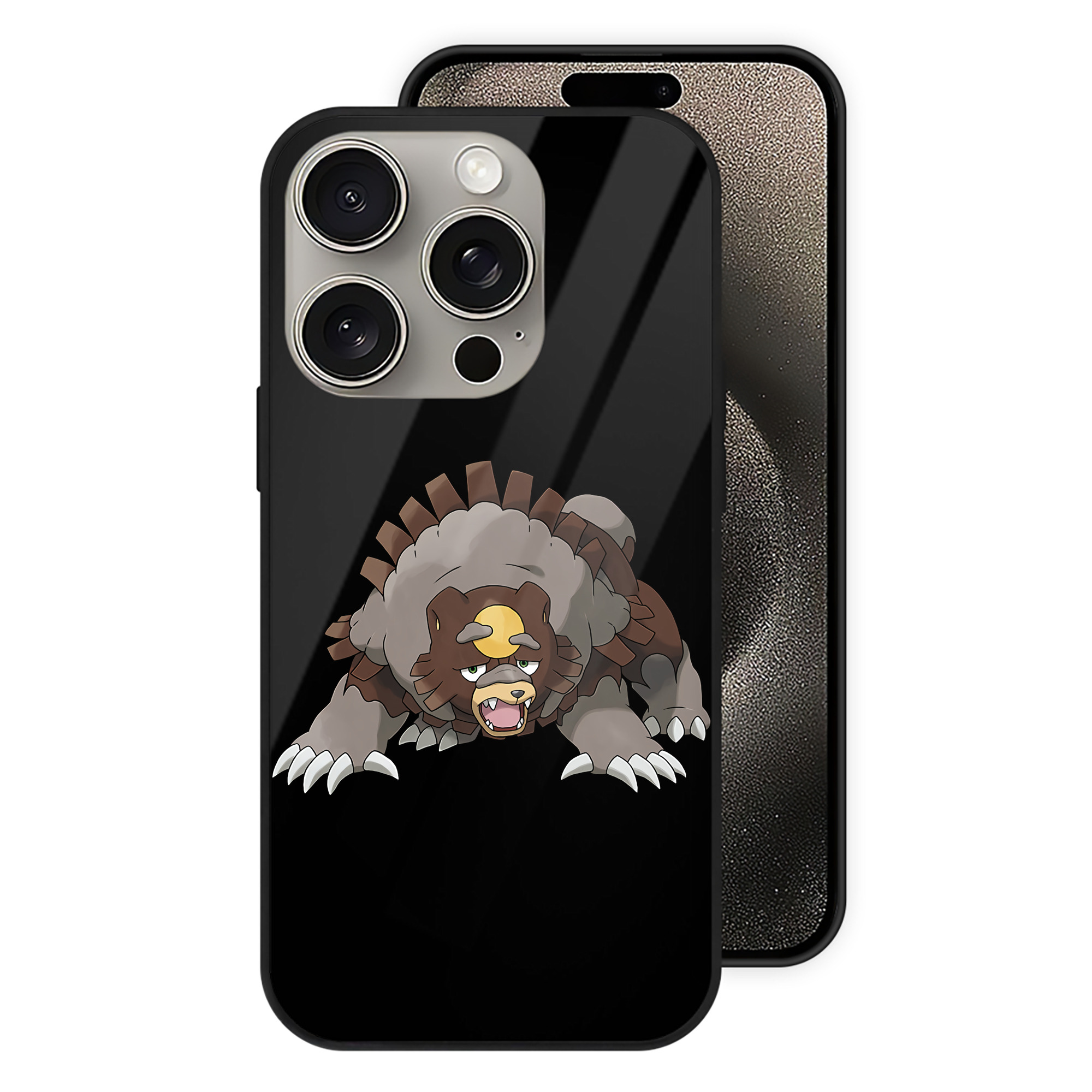 （画像用） ポケットモンスター Pokémon 【iPhone15Pro対応】スマホケース 耐衝撃＆黄変防止 背面ガラス