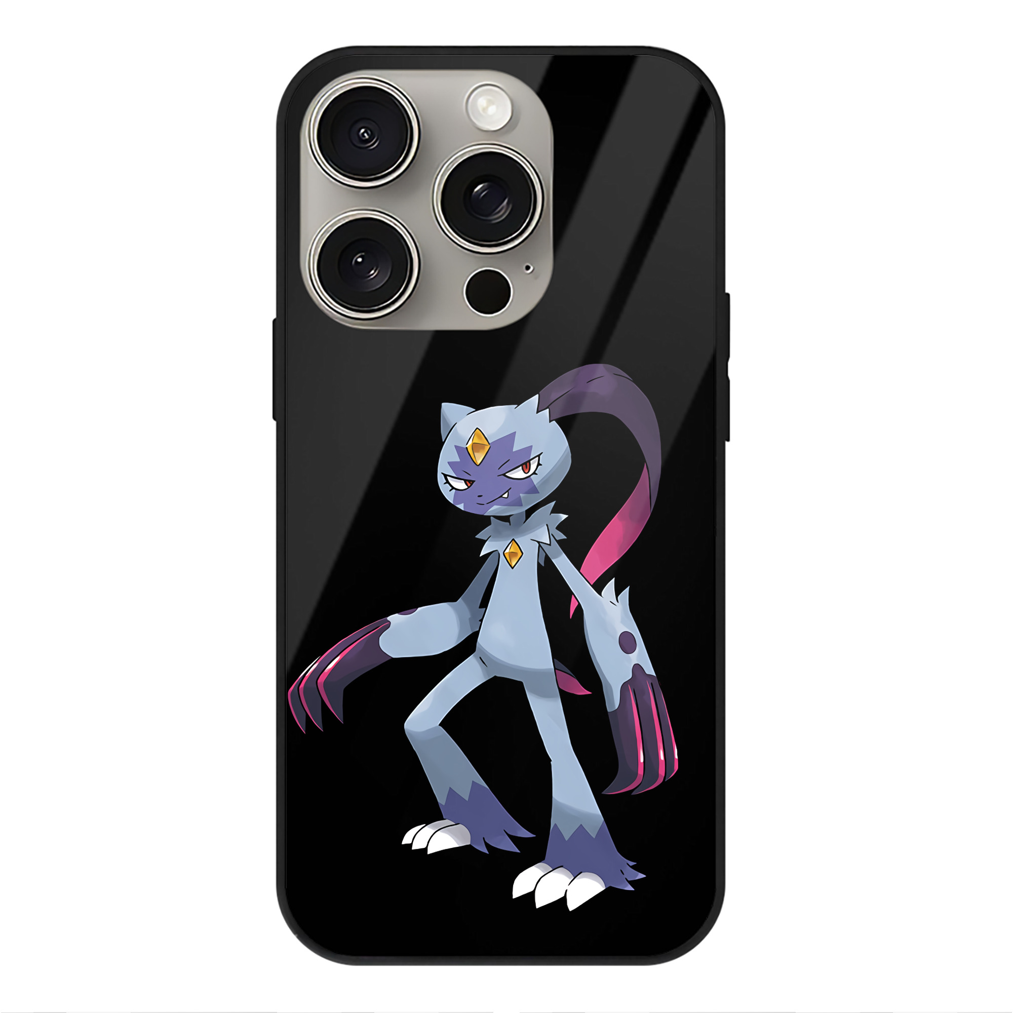 （画像用） ポケットモンスター Pokémon 【iPhone15Pro対応】スマホケース 耐衝撃＆黄変防止 背面ガラス