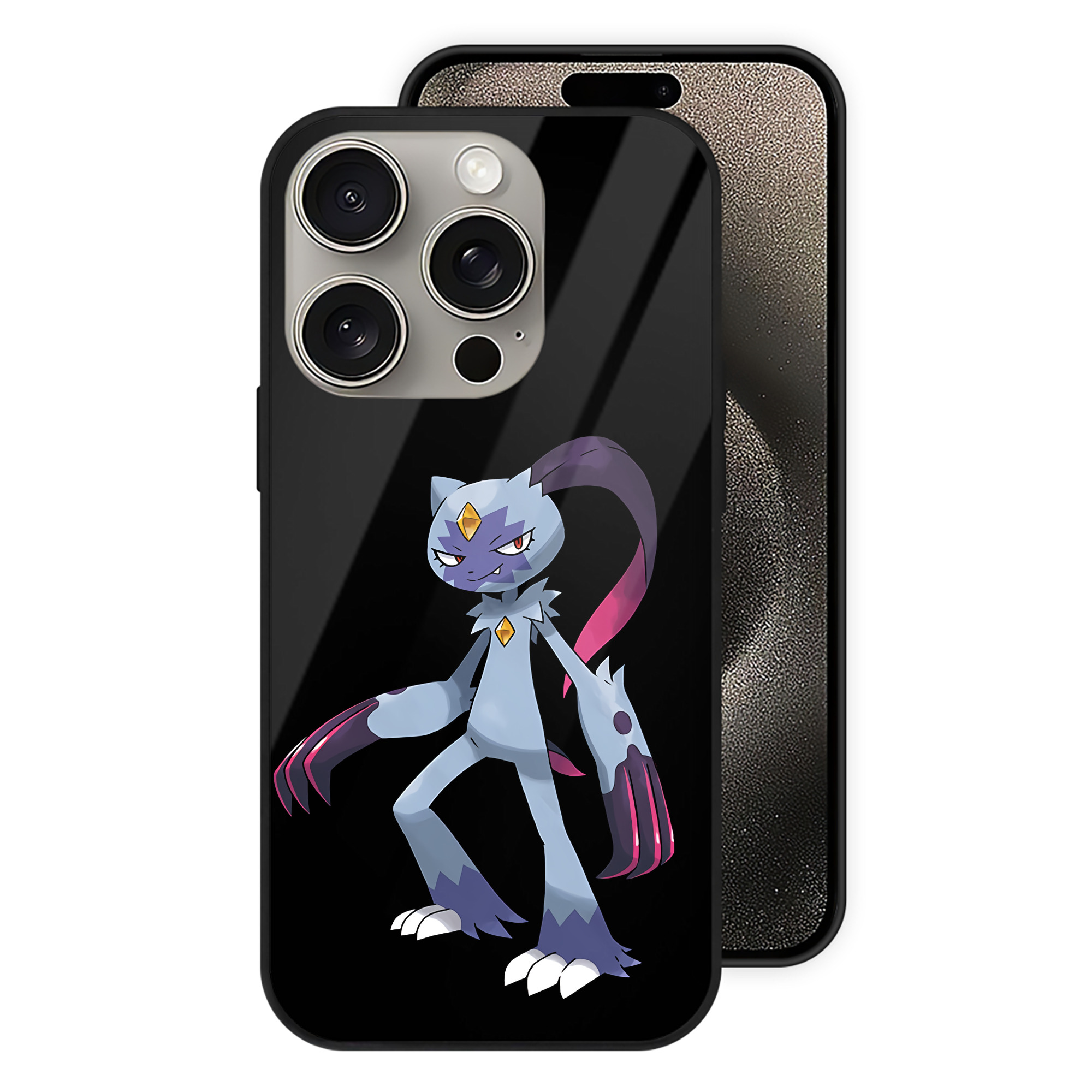 （画像用） ポケットモンスター Pokémon 【iPhone15Pro対応】スマホケース 耐衝撃＆黄変防止 背面ガラス