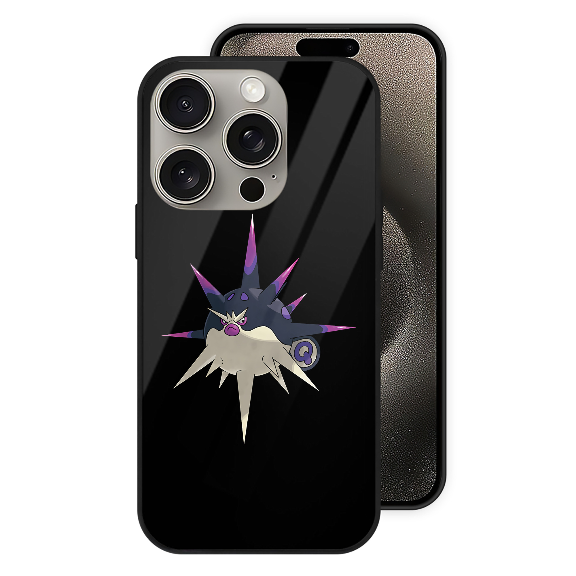 （画像用） ポケットモンスター Pokémon 【iPhone15Pro対応】スマホケース 耐衝撃＆黄変防止 背面ガラス