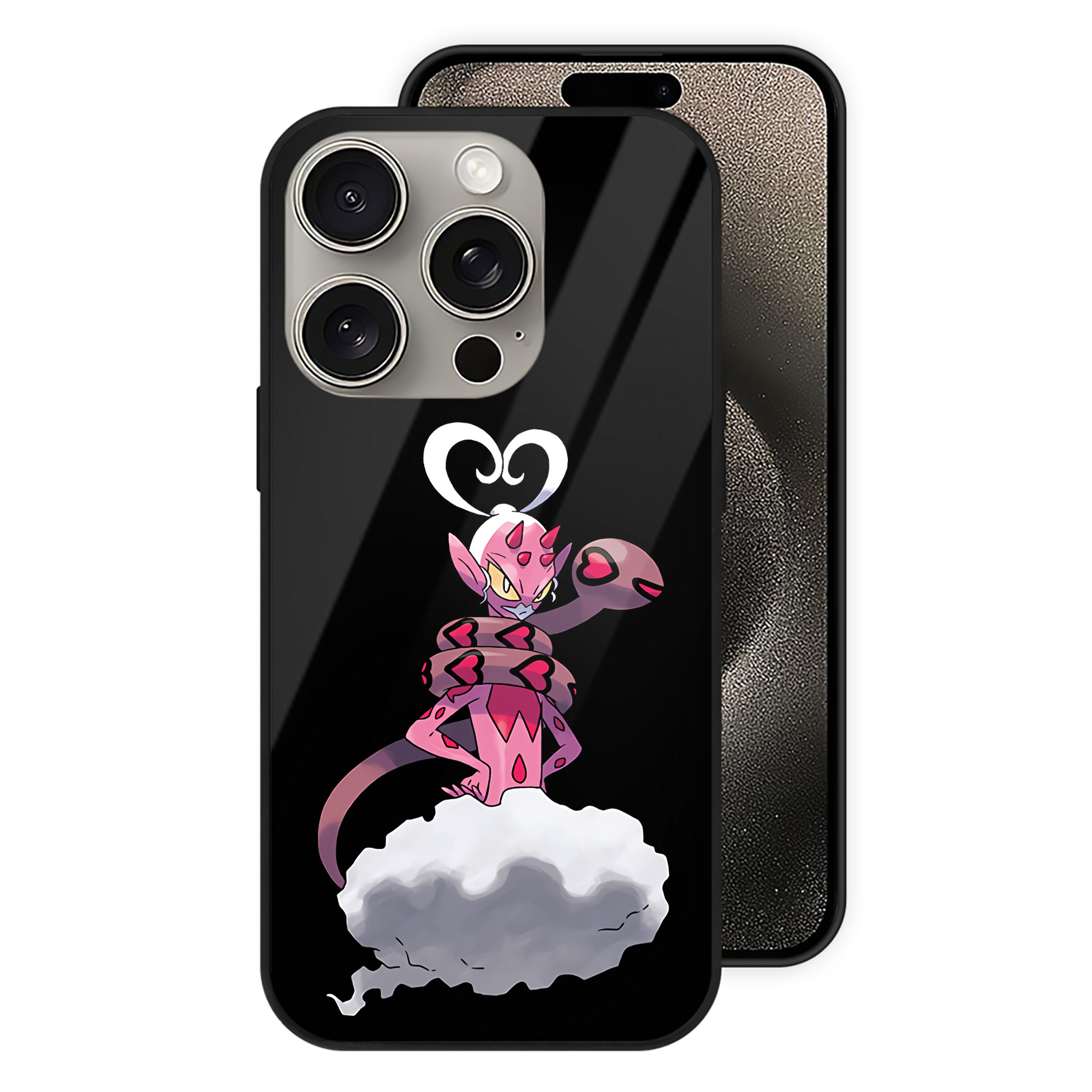 （画像用） ポケットモンスター Pokémon 【iPhone15Pro対応】スマホケース 耐衝撃＆黄変防止 背面ガラス
