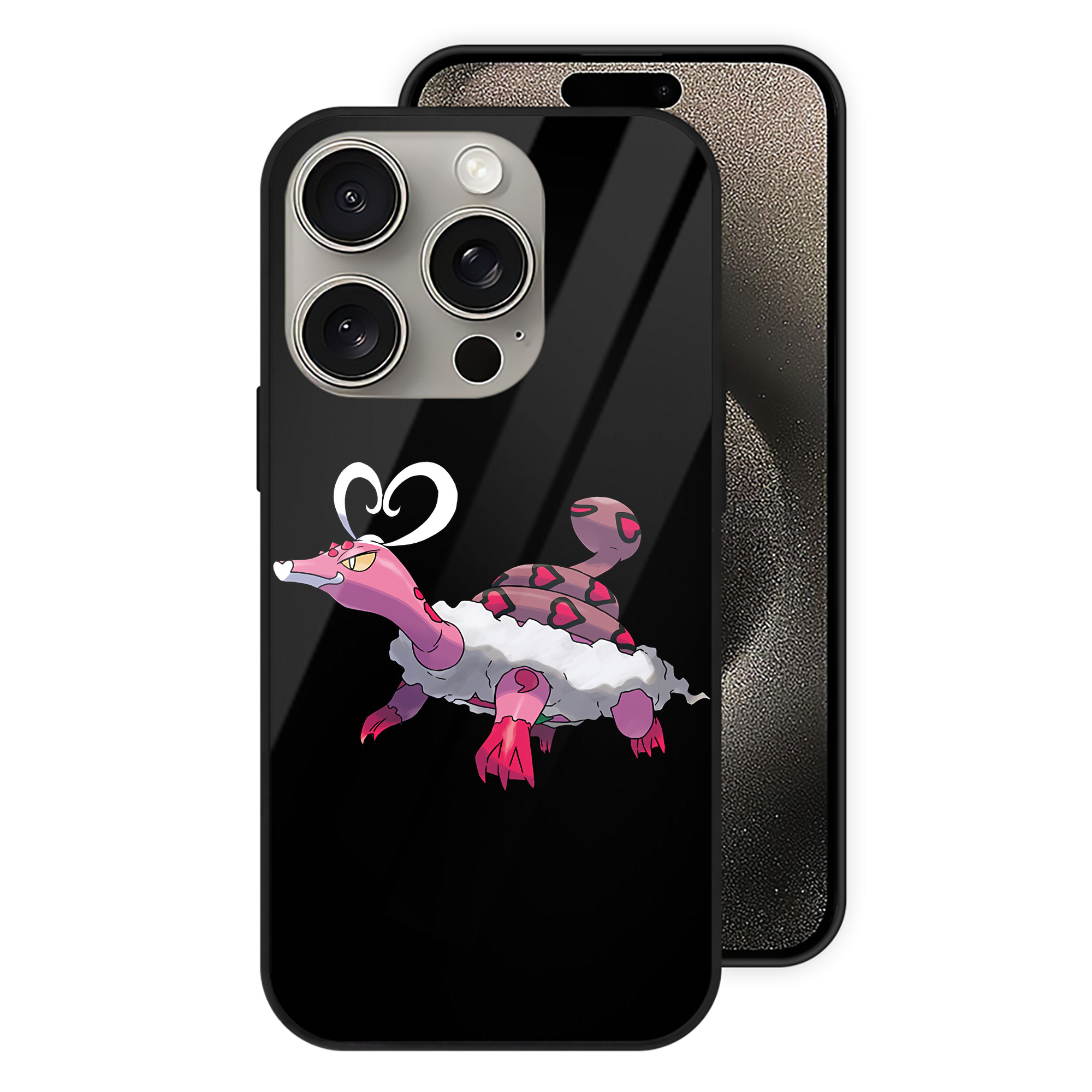 （画像用） ポケットモンスター Pokémon 【iPhone15Pro対応】スマホケース 耐衝撃＆黄変防止 背面ガラス
