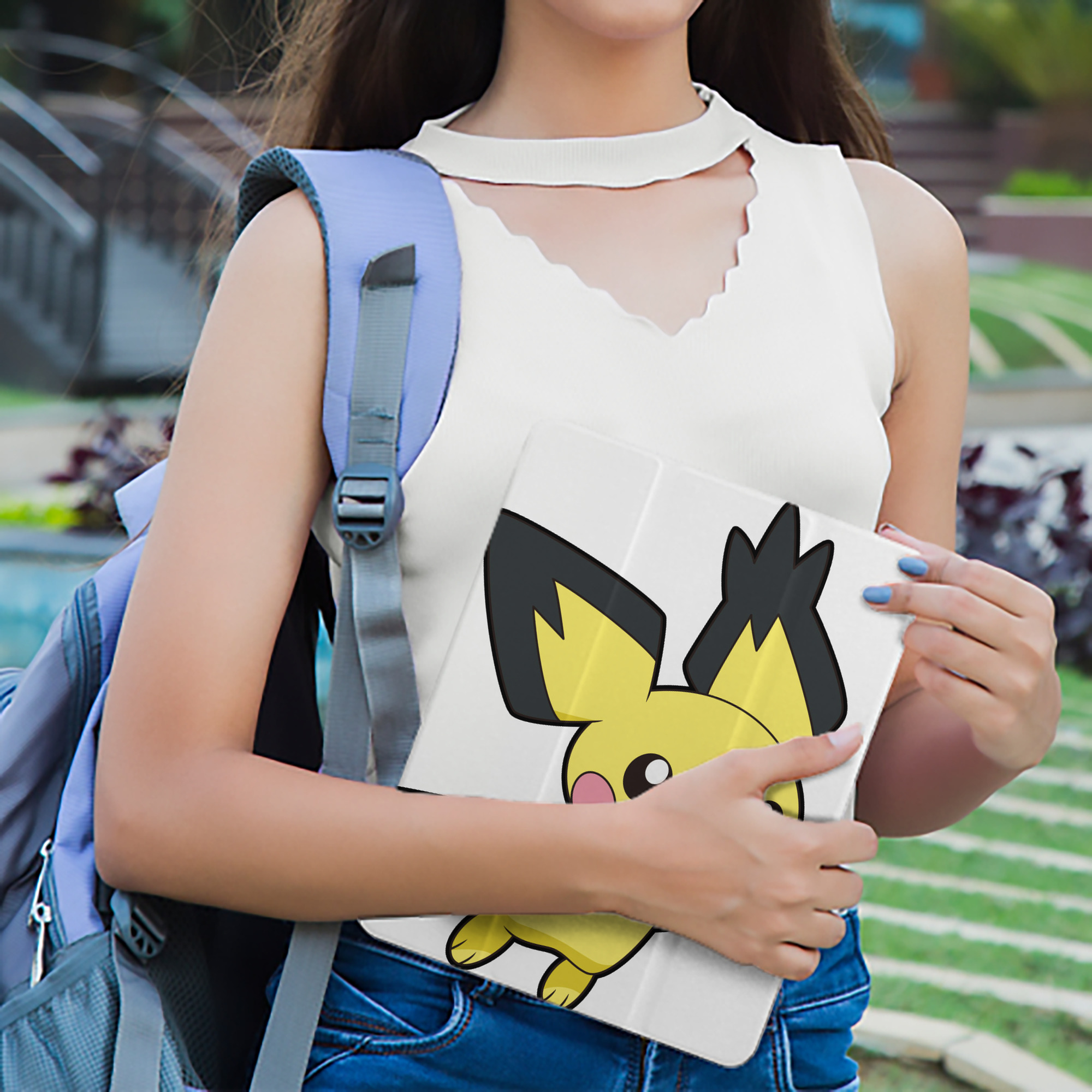 ポケットモンスター Pokémon IPad ケース ペン収納付き 三つ折りスタンド PUレザー×シリコン 対応機種9.5/10.5/10.9インチ