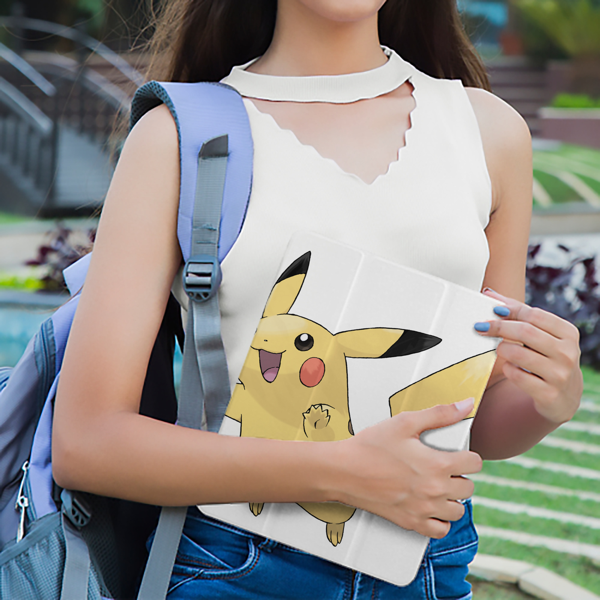 ポケットモンスター Pokémon IPad ケース ペン収納付き 三つ折りスタンド PUレザー×シリコン 対応機種9.5/10.5/10.9インチ