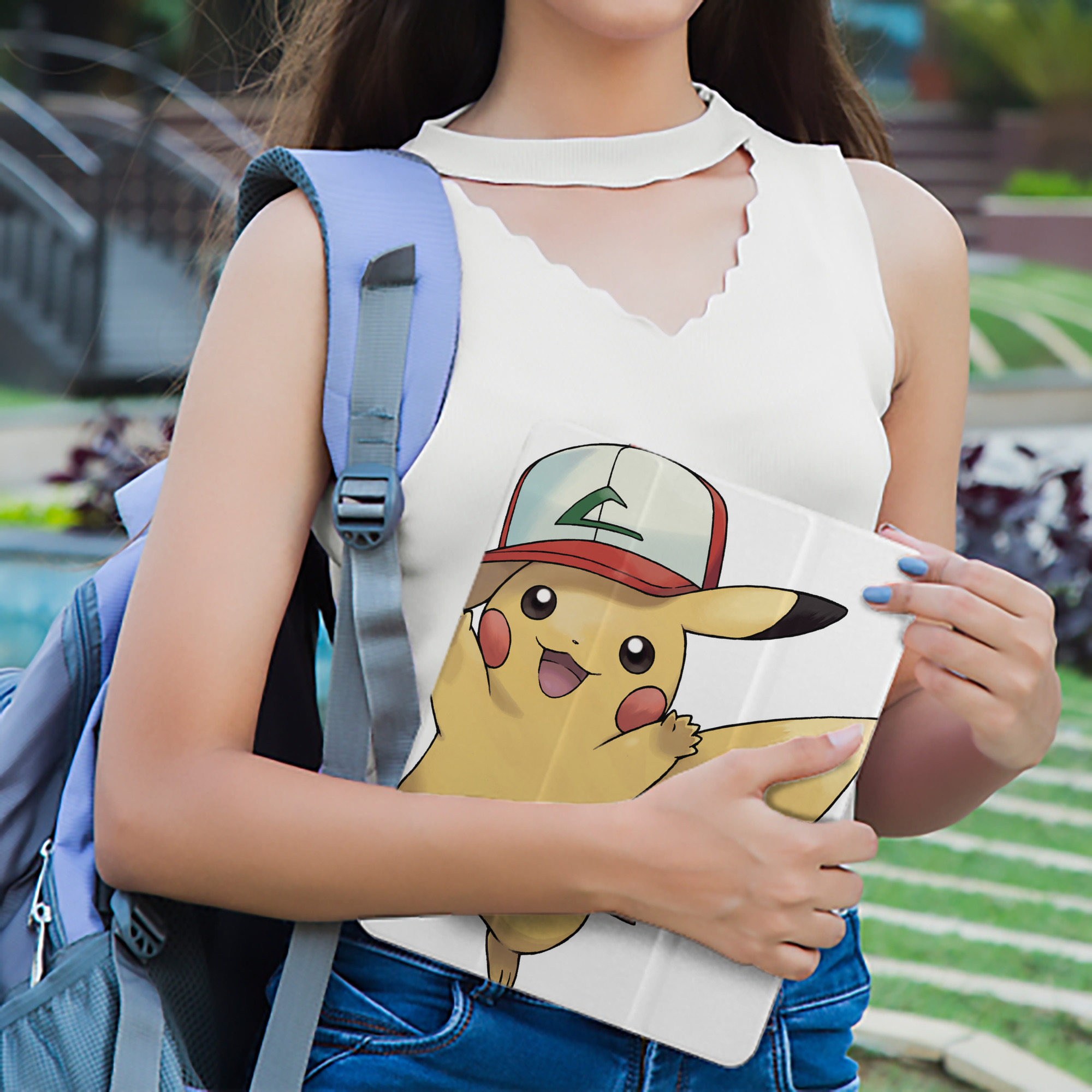 ポケットモンスター Pokémon IPad ケース ペン収納付き 三つ折りスタンド PUレザー×シリコン 対応機種9.5/10.5/10.9インチ