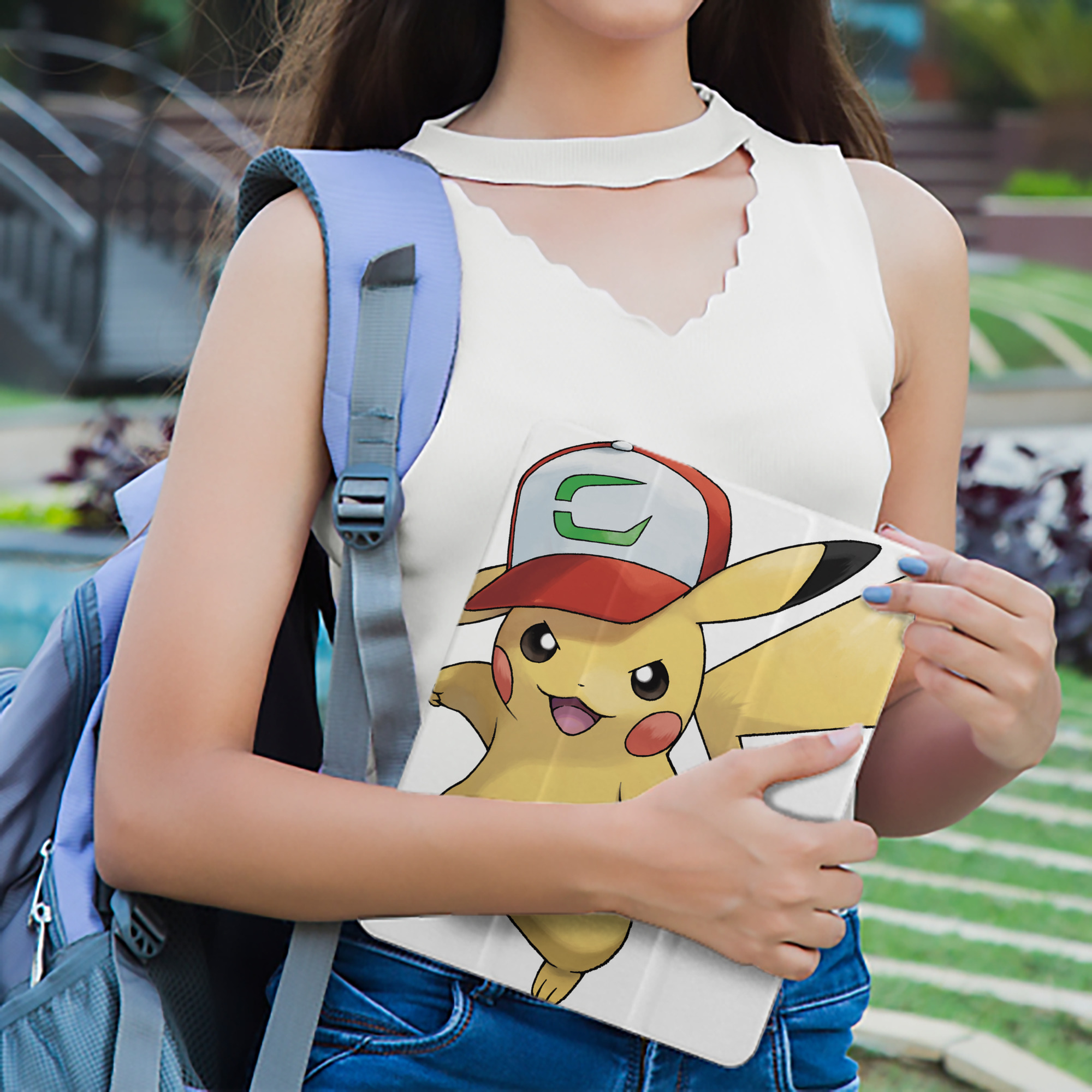 ポケットモンスター Pokémon IPad ケース ペン収納付き 三つ折りスタンド PUレザー×シリコン 対応機種9.5/10.5/10.9インチ