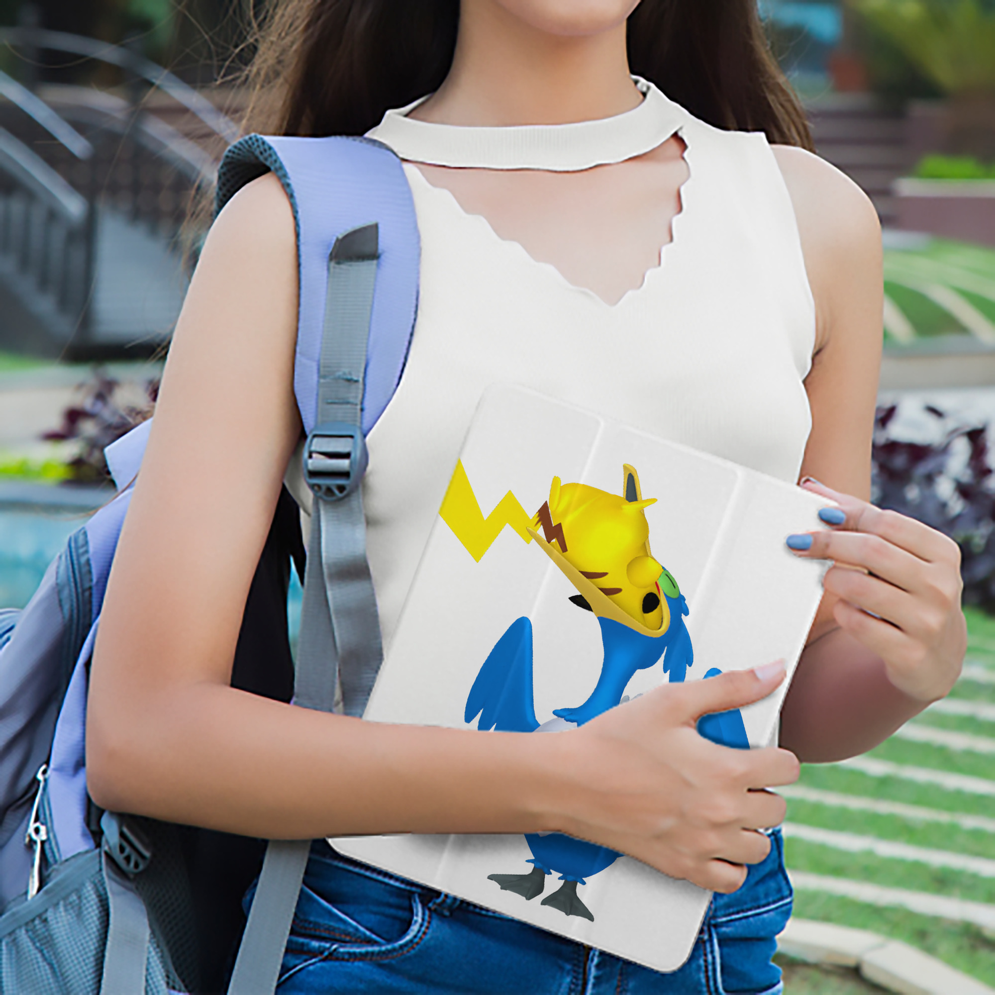 ポケットモンスター Pokémon IPad ケース ペン収納付き 三つ折りスタンド PUレザー×シリコン 対応機種9.5/10.5/10.9インチ