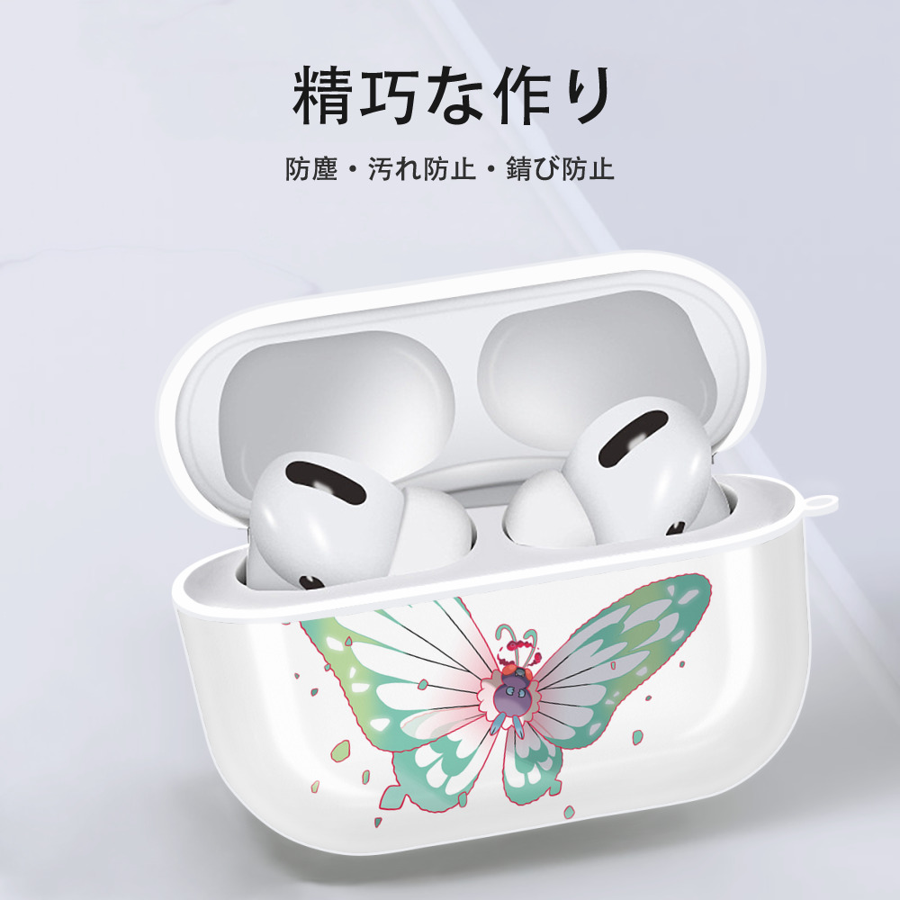 ポケットモンスター Pokémon 【AirPods Pro用】ハードシェル保護ケース 耐衝撃・防指紋・カラビナ付き商品仕様