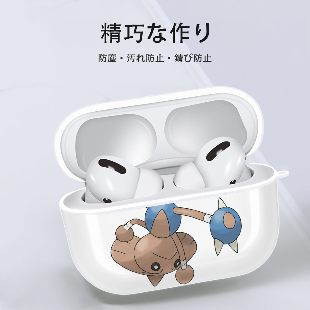 ポケットモンスター Pokémon 【AirPods Pro用】ハードシェル保護ケース 耐衝撃・防指紋・カラビナ付き商品仕様