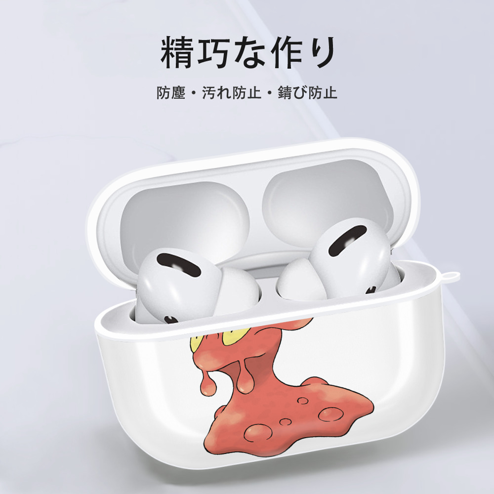 ポケットモンスター Pokémon 【AirPods Pro用】ハードシェル保護ケース 耐衝撃・防指紋・カラビナ付き商品仕様