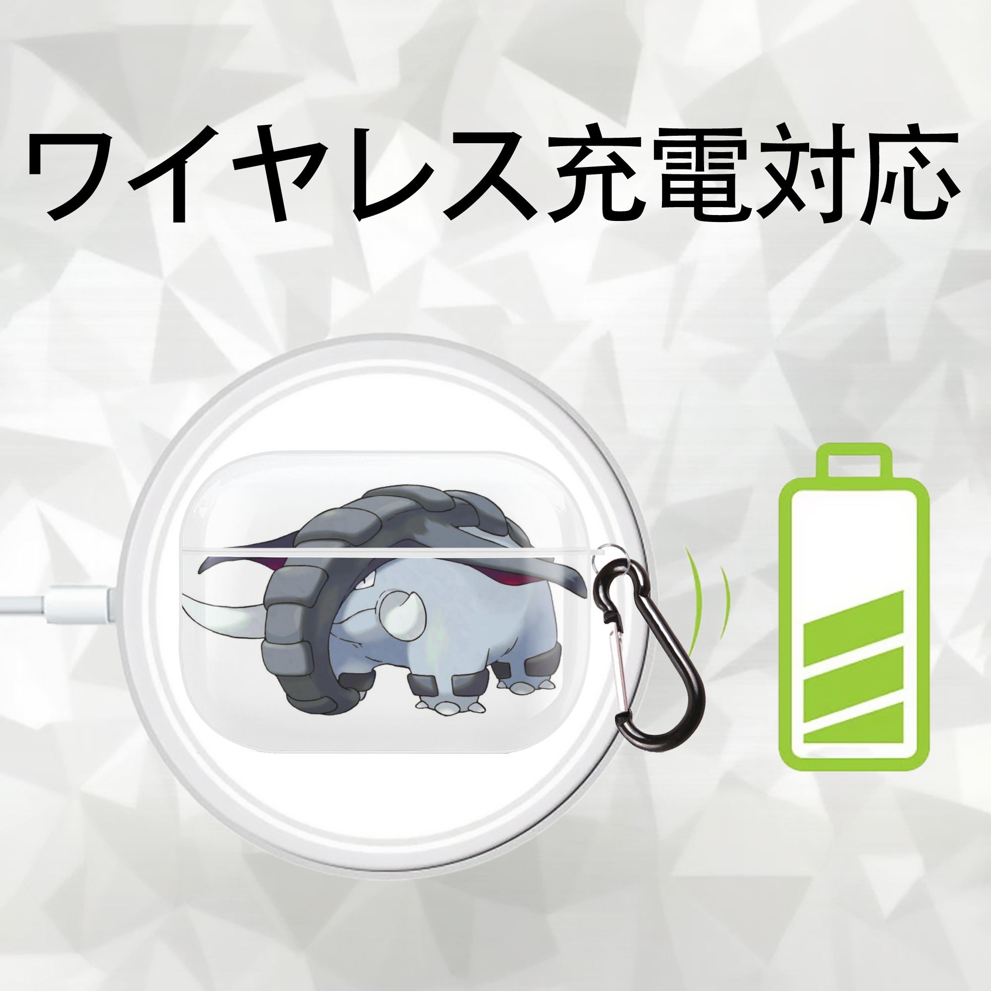 ポケットモンスター Pokémon 【AirPods Pro用】ハードシェル保護ケース 耐衝撃・防指紋・カラビナ付き商品仕様