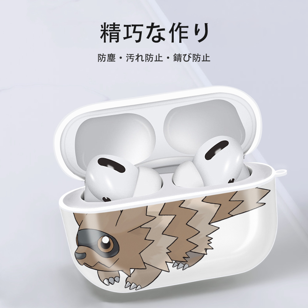 ポケットモンスター Pokémon 【AirPods Pro用】ハードシェル保護ケース 耐衝撃・防指紋・カラビナ付き商品仕様