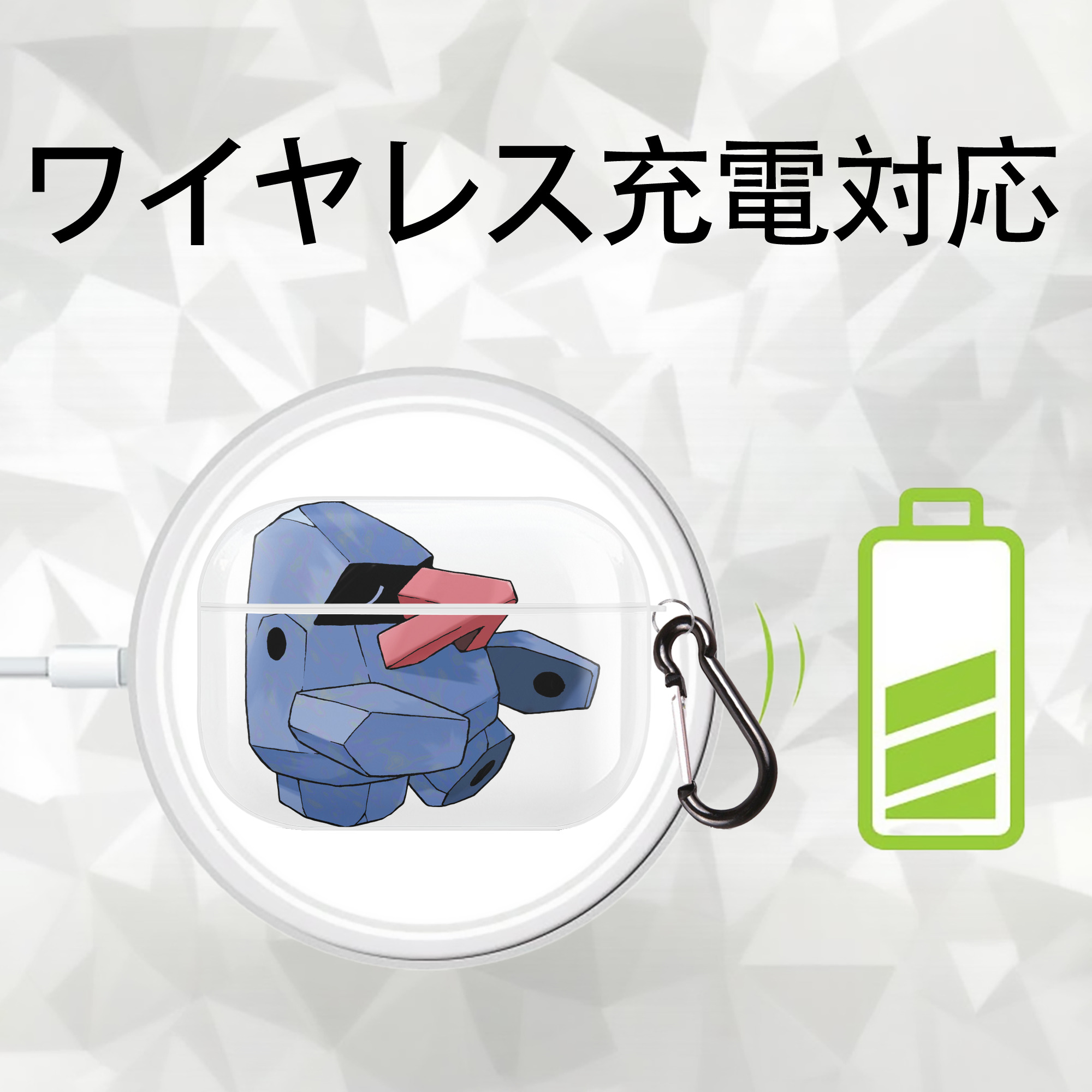 ポケットモンスター Pokémon 【AirPods Pro用】ハードシェル保護ケース 耐衝撃・防指紋・カラビナ付き商品仕様