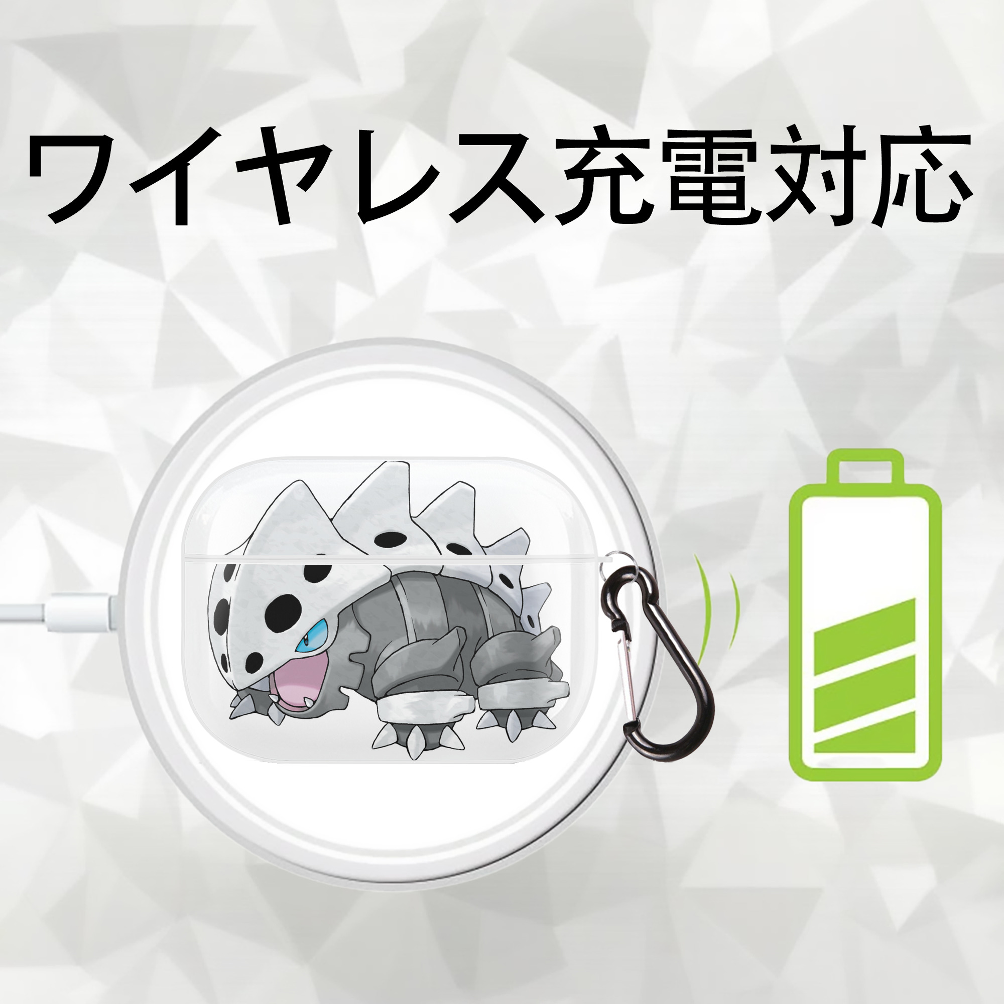 ポケットモンスター Pokémon 【AirPods Pro用】ハードシェル保護ケース 耐衝撃・防指紋・カラビナ付き商品仕様