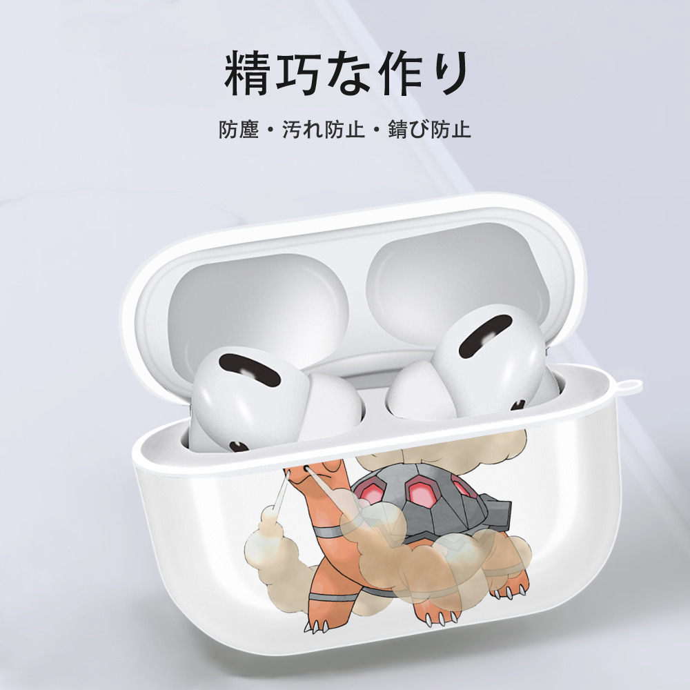 ポケットモンスター Pokémon 【AirPods Pro用】ハードシェル保護ケース 耐衝撃・防指紋・カラビナ付き商品仕様