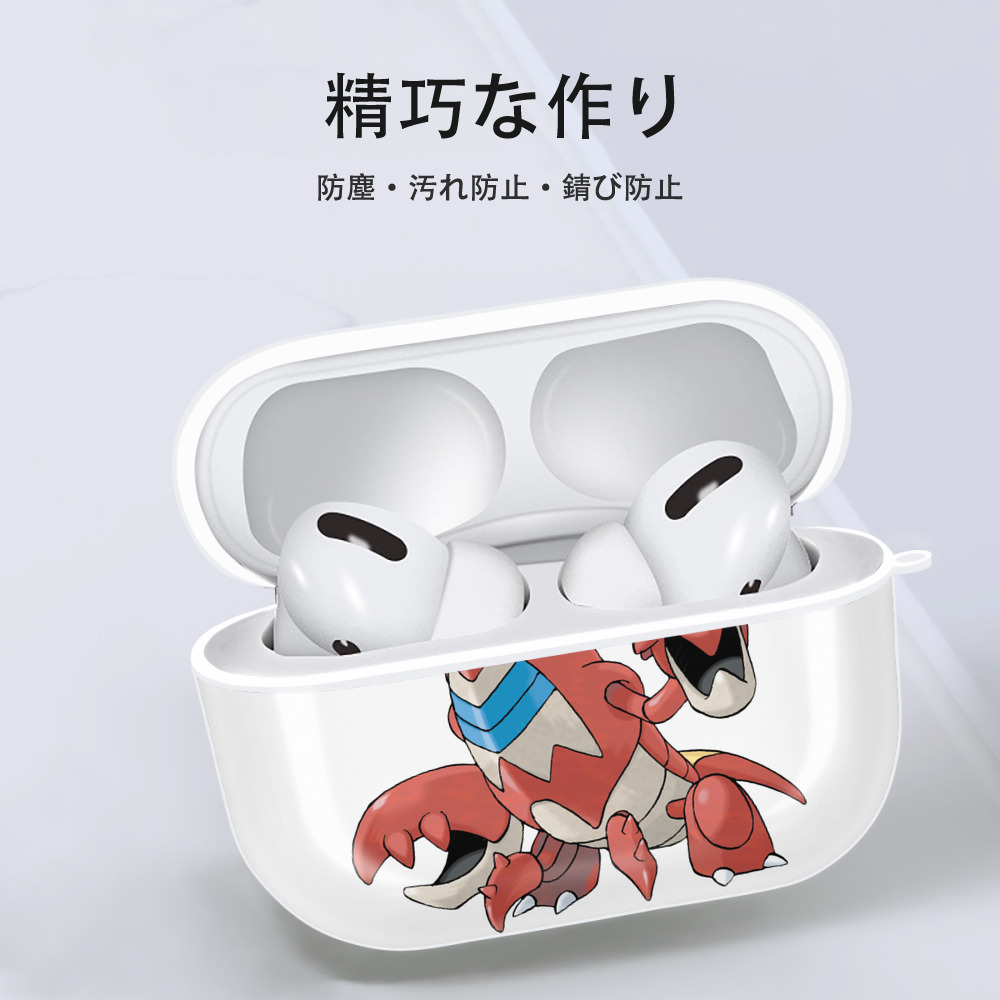 ポケットモンスター Pokémon 【AirPods Pro用】ハードシェル保護ケース 耐衝撃・防指紋・カラビナ付き商品仕様