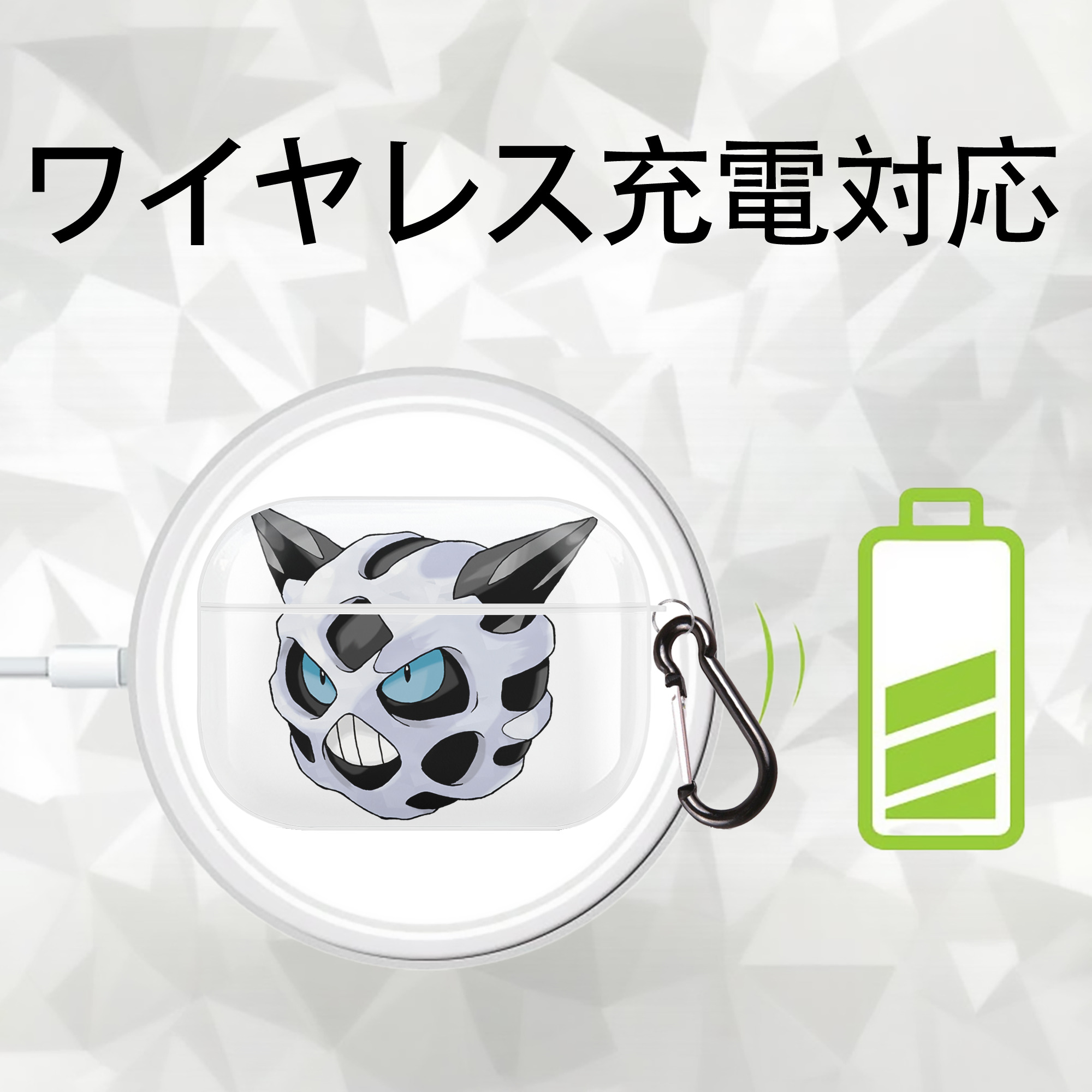 ポケットモンスター Pokémon 【AirPods Pro用】ハードシェル保護ケース 耐衝撃・防指紋・カラビナ付き商品仕様