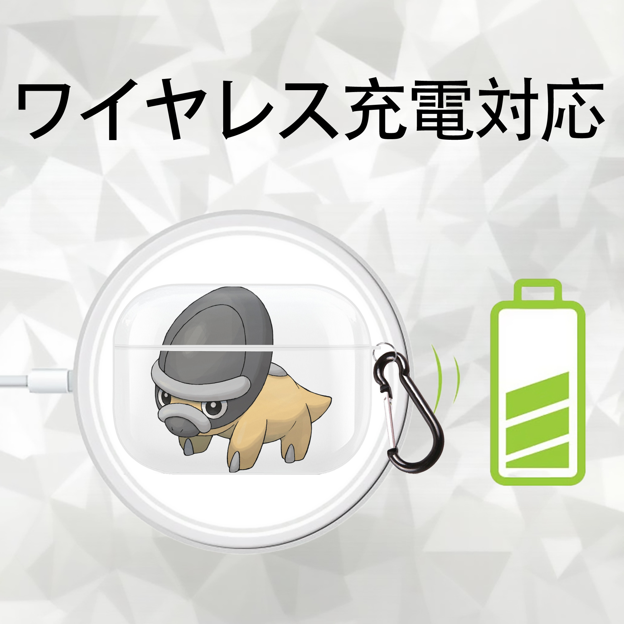 ポケットモンスター Pokémon 【AirPods Pro用】ハードシェル保護ケース 耐衝撃・防指紋・カラビナ付き商品仕様
