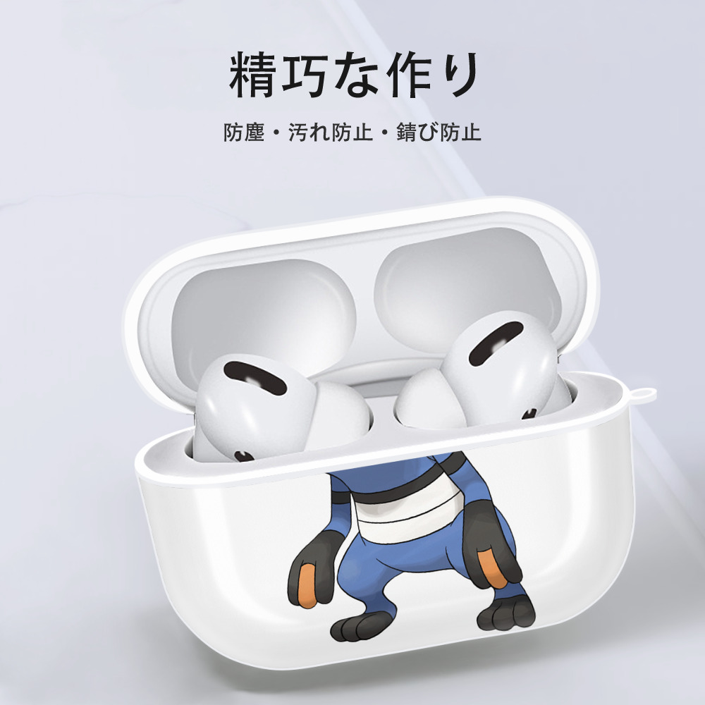 ポケットモンスター Pokémon 【AirPods Pro用】ハードシェル保護ケース 耐衝撃・防指紋・カラビナ付き商品仕様