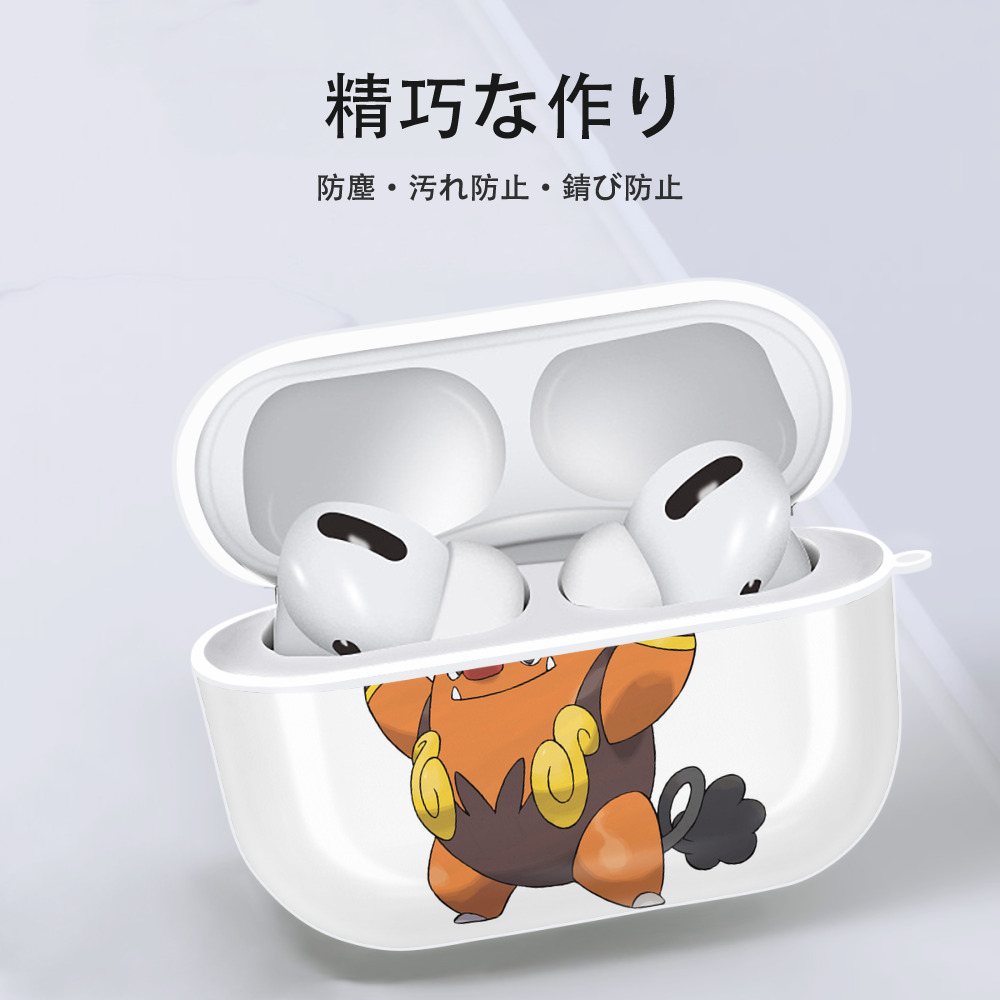 ポケットモンスター Pokémon 【AirPods Pro用】ハードシェル保護ケース 耐衝撃・防指紋・カラビナ付き商品仕様