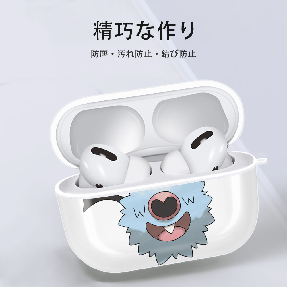 ポケットモンスター Pokémon 【AirPods Pro用】ハードシェル保護ケース 耐衝撃・防指紋・カラビナ付き商品仕様