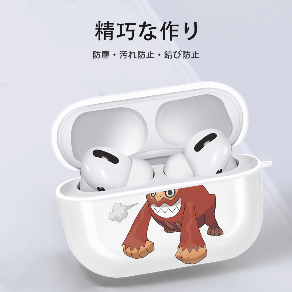 ポケットモンスター Pokémon 【AirPods Pro用】ハードシェル保護ケース 耐衝撃・防指紋・カラビナ付き商品仕様